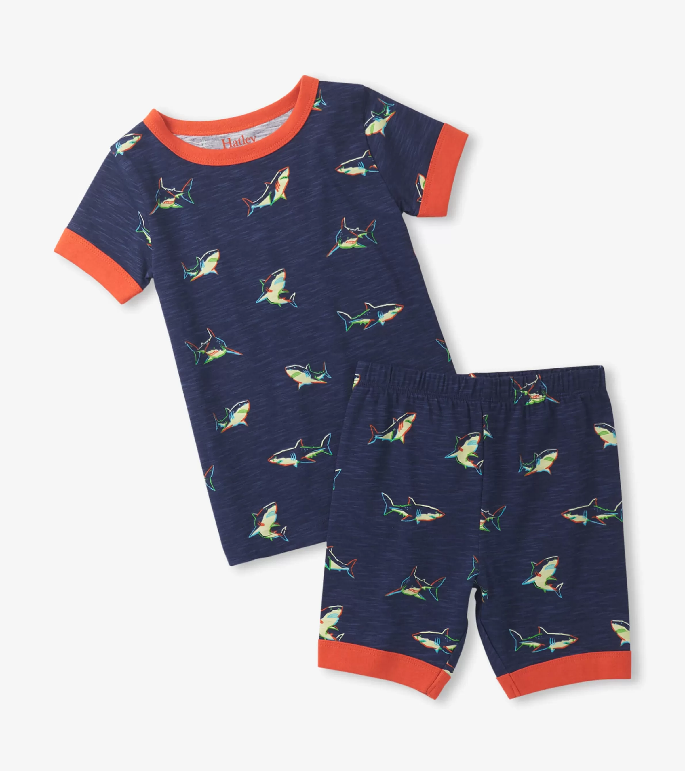 BOY Hatley Sleepwear | Sleepwear*Boys Glow Sharks Short Pajama Set