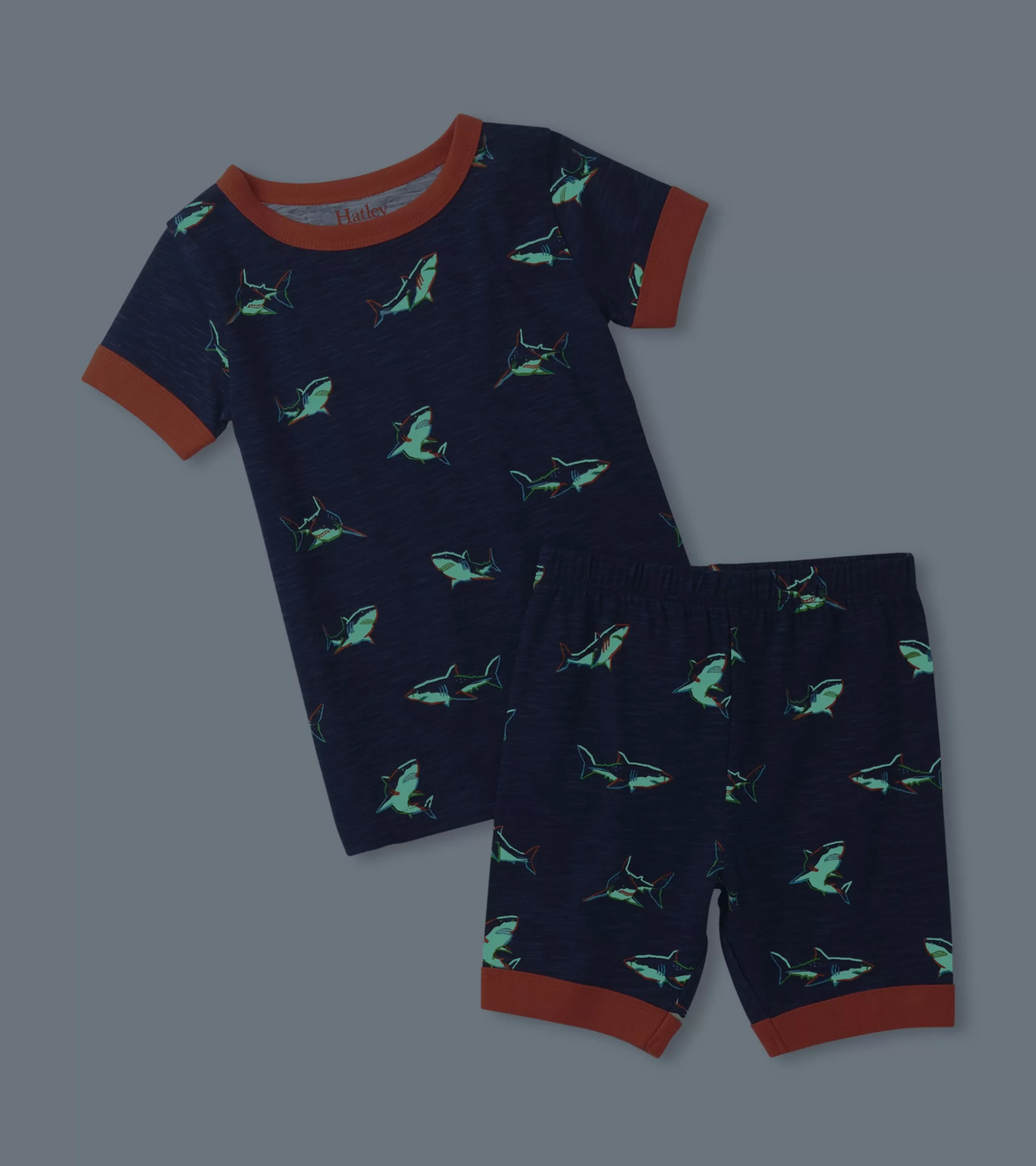 BOY Hatley Sleepwear | Sleepwear*Boys Glow Sharks Short Pajama Set