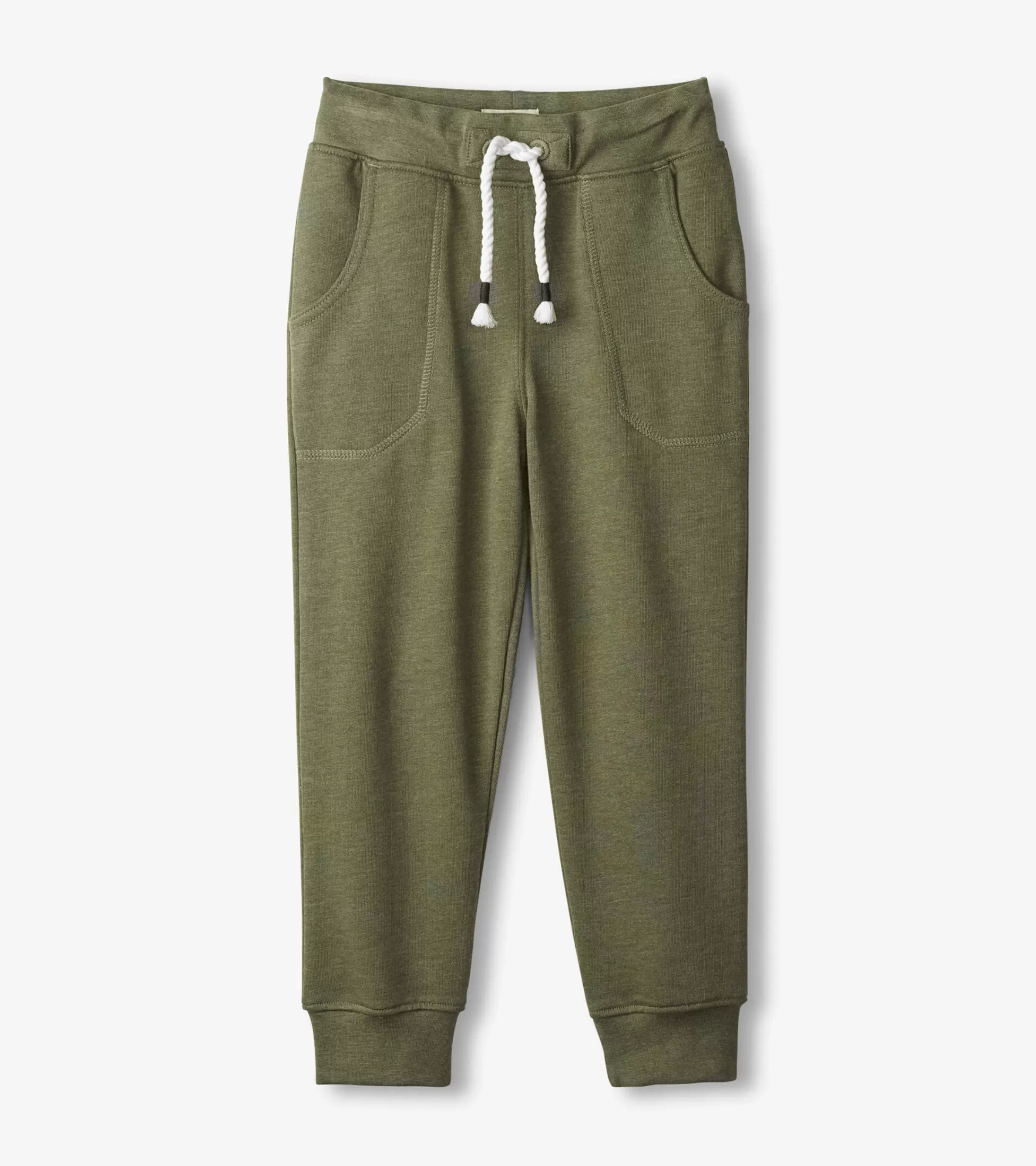 BOY Hatley Bottoms*Boys Green Melange Slim Fit Joggers