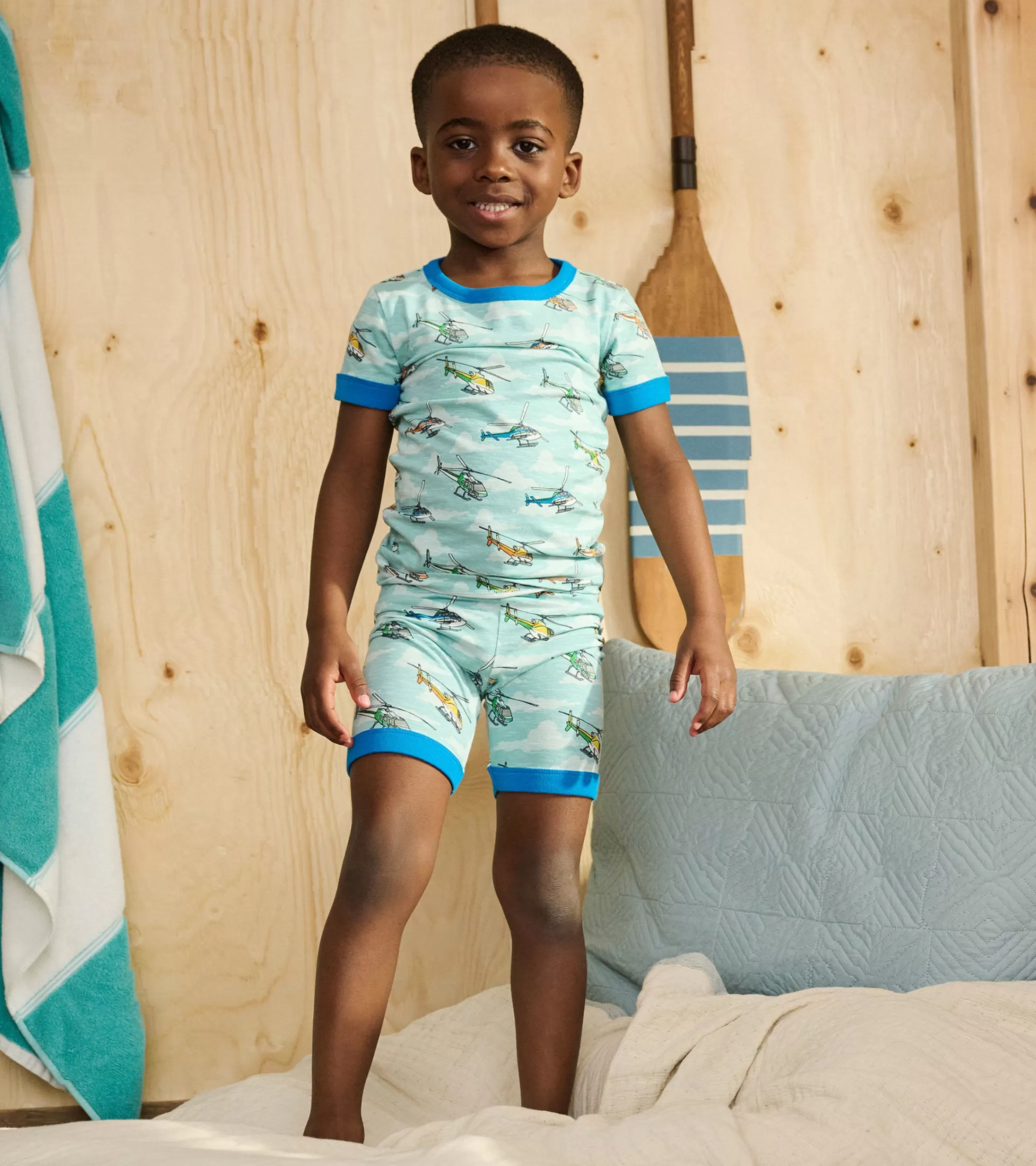 BOY Hatley Sleepwear | Sleepwear*Boys Helicopters Short Pajama Set