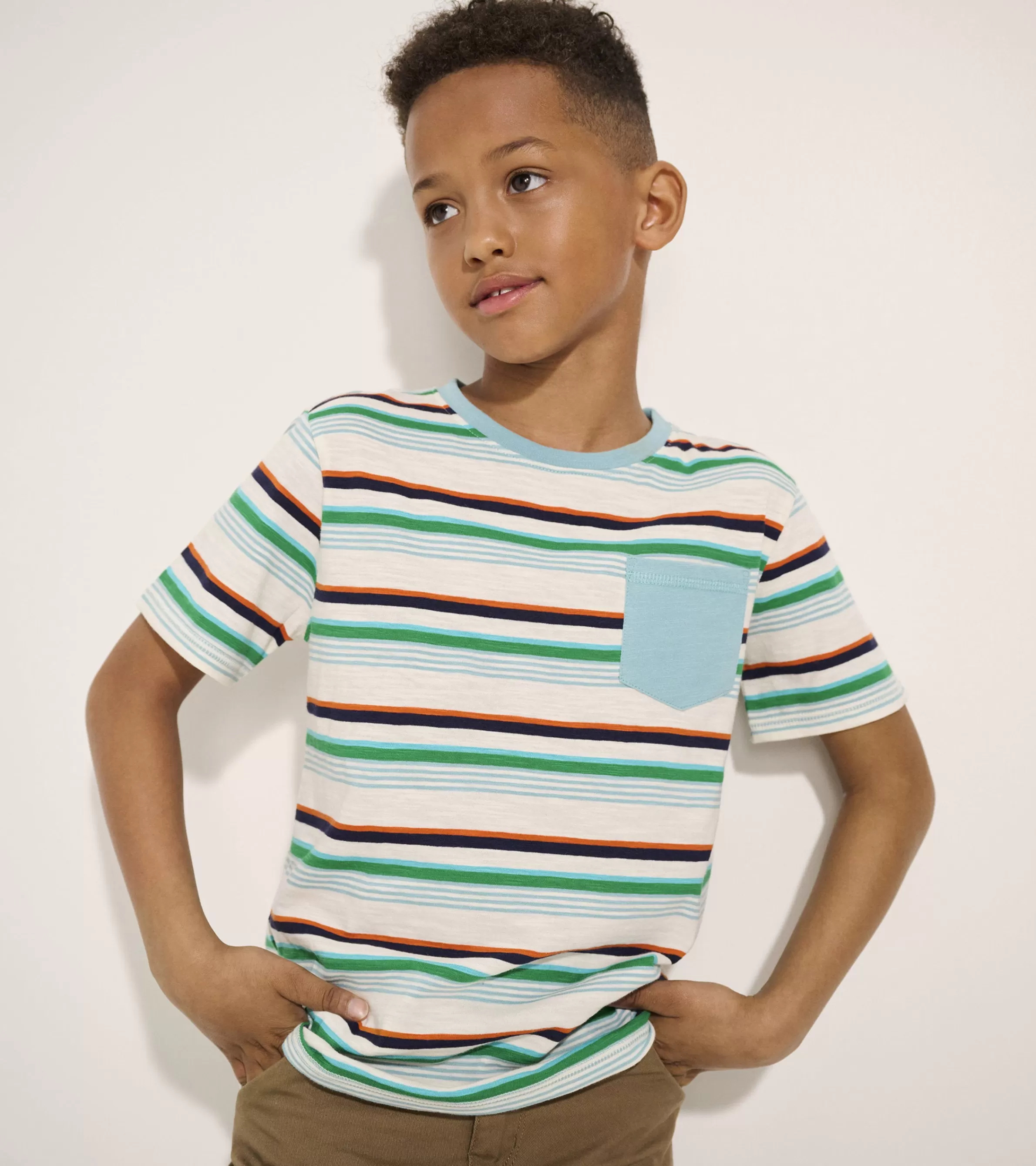 BOY Hatley Tops*Boys Hiking Stripes Pocket Tee