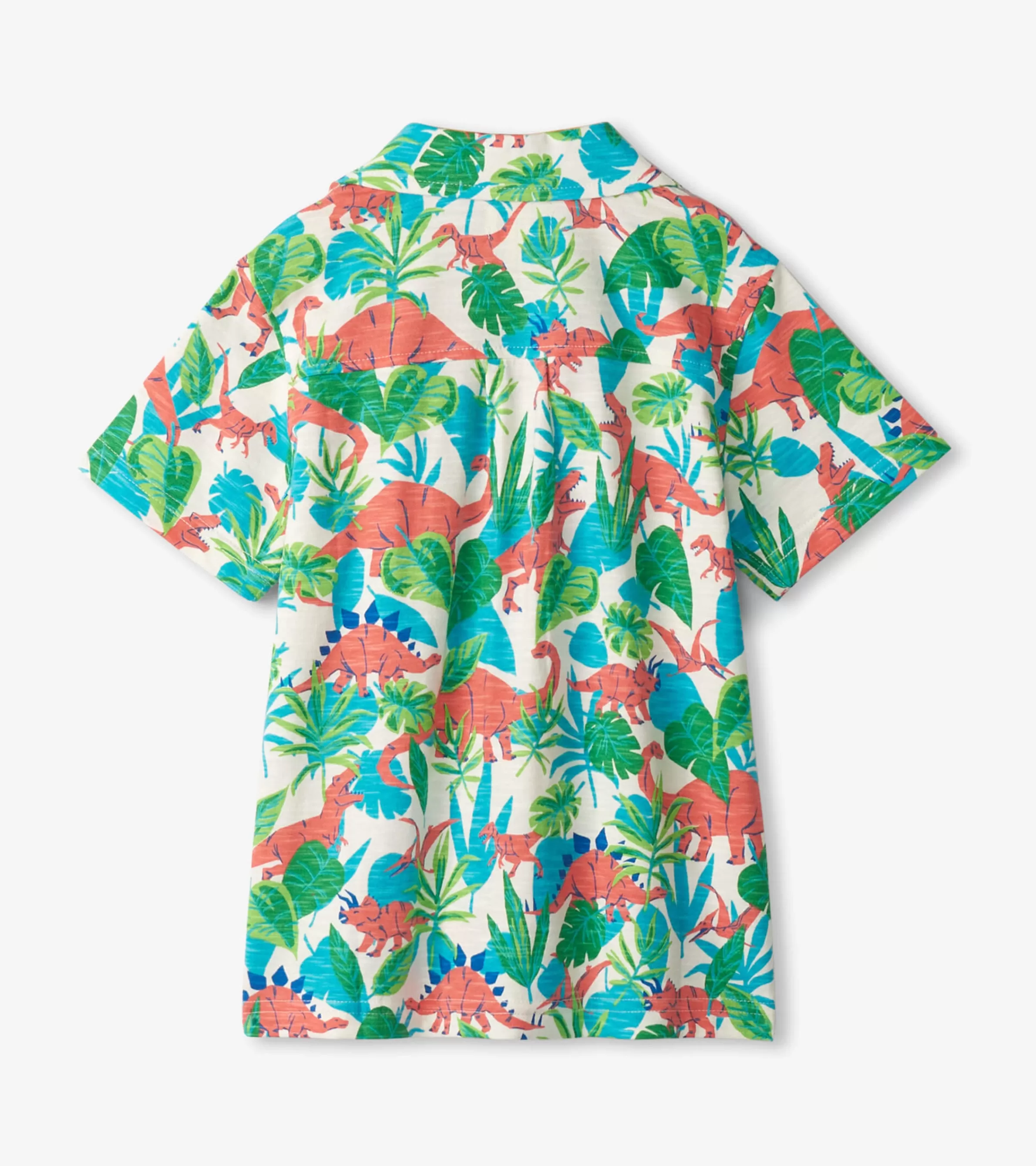 BOY Hatley Tops*Boys Jungle Dino Short Sleeve Jersey Button Down