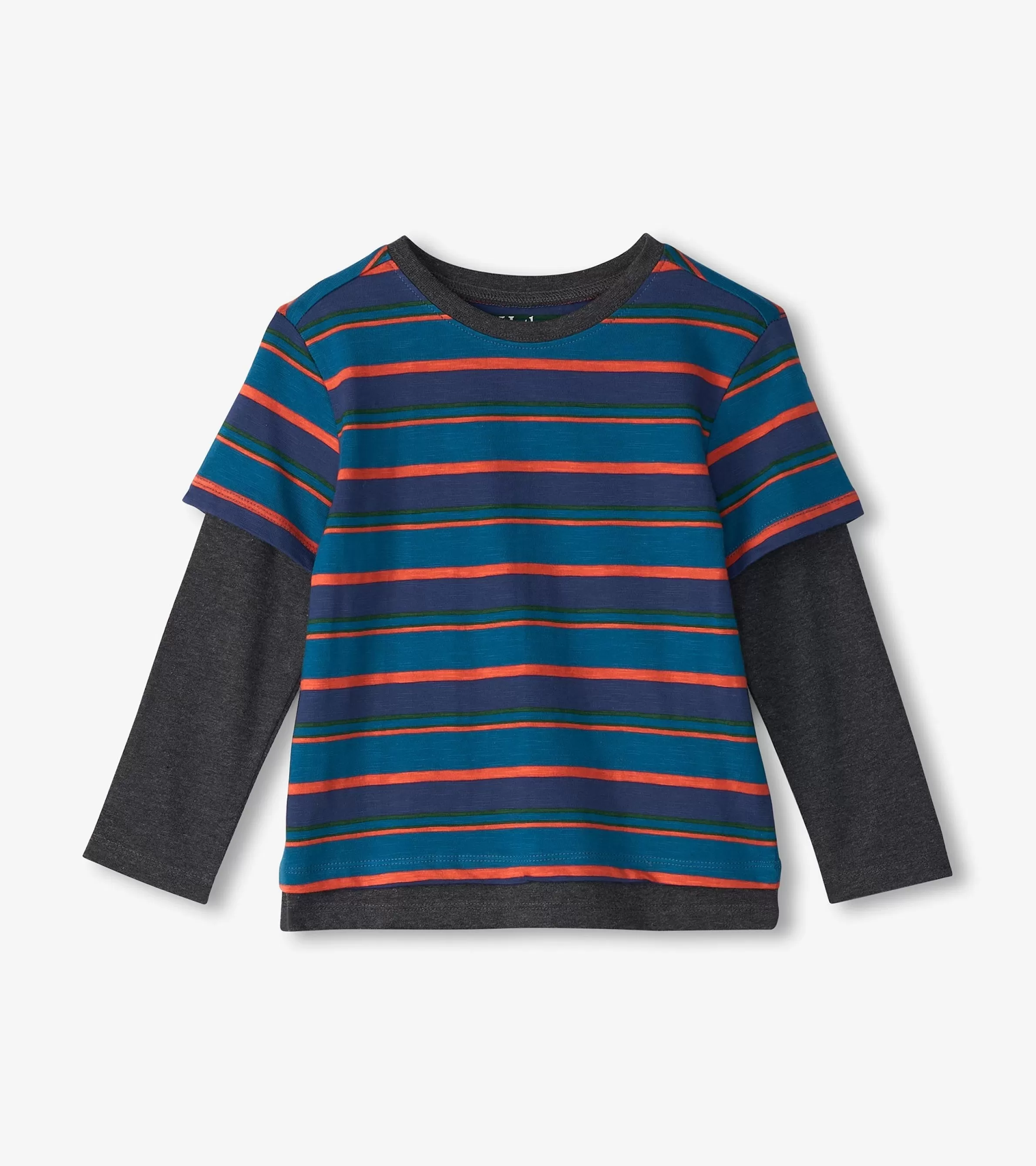 BOY Hatley Tops*Boys Moroccan Blue Fooler Long Sleeve T-Shirt