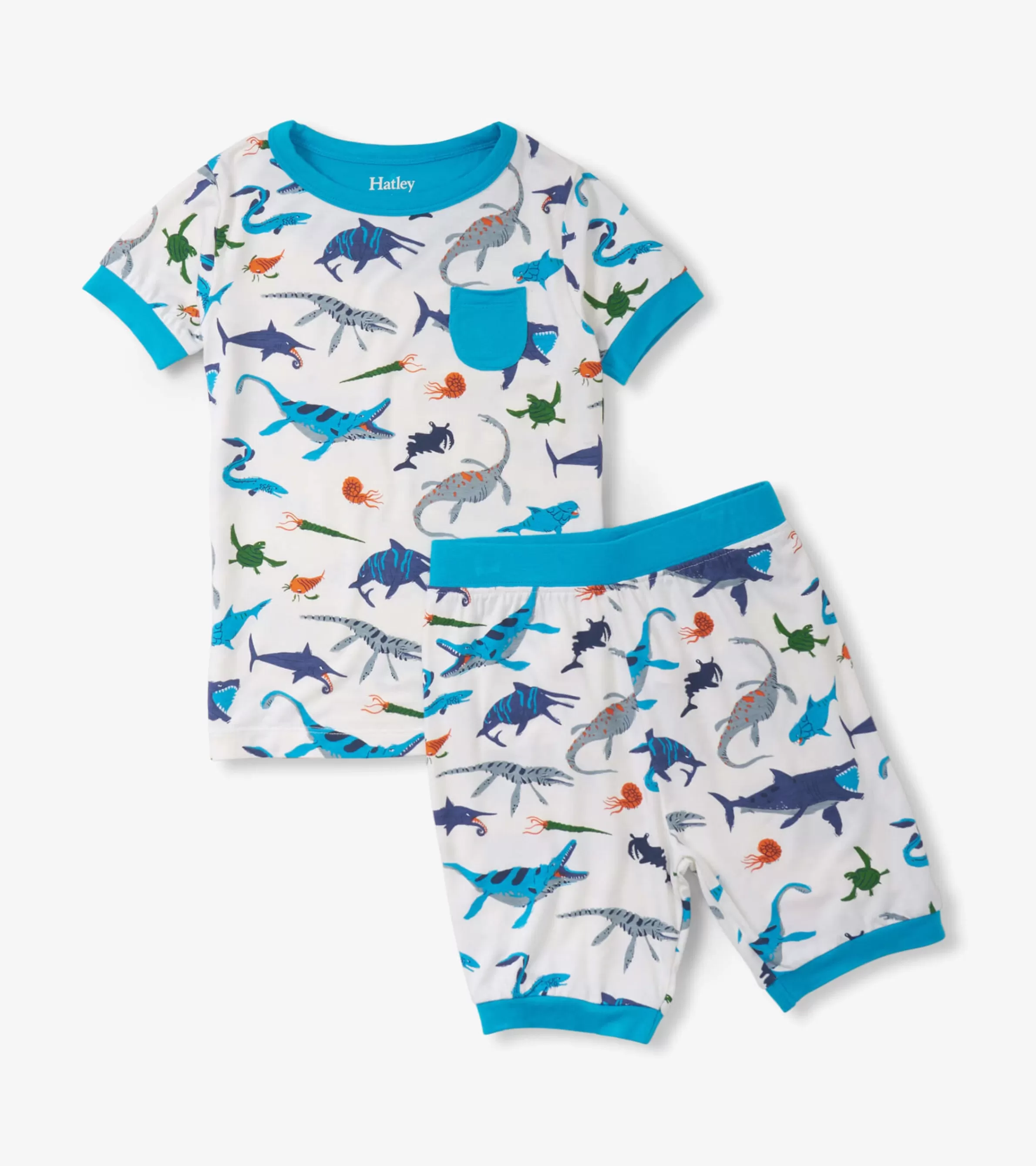 BOY Hatley Sleepwear | Sleepwear*Boys Prehistoric Marine Bamboo Short Pajama Set