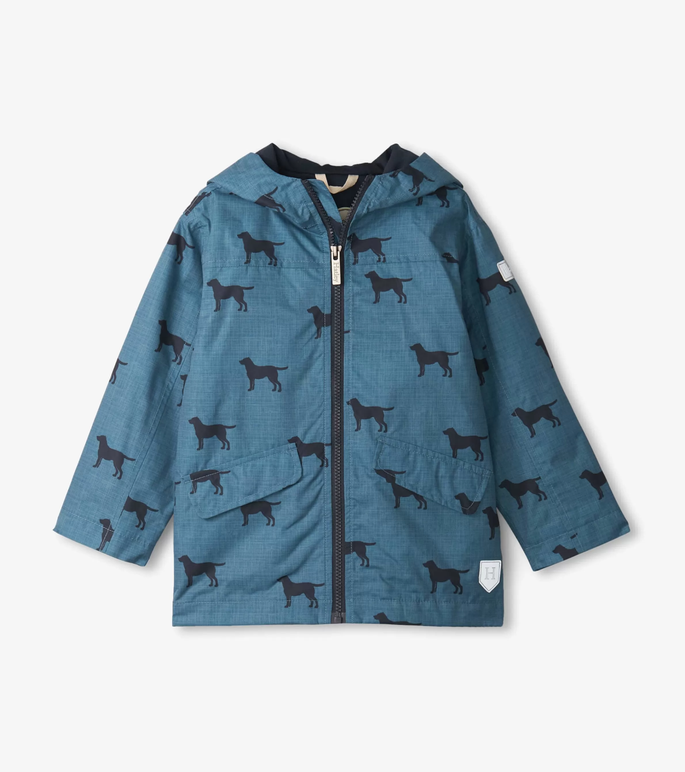 BOY Hatley Rainwear | Rainwear*Boys Preppy Dogs Zip-Up Lightweight Rain Jacket