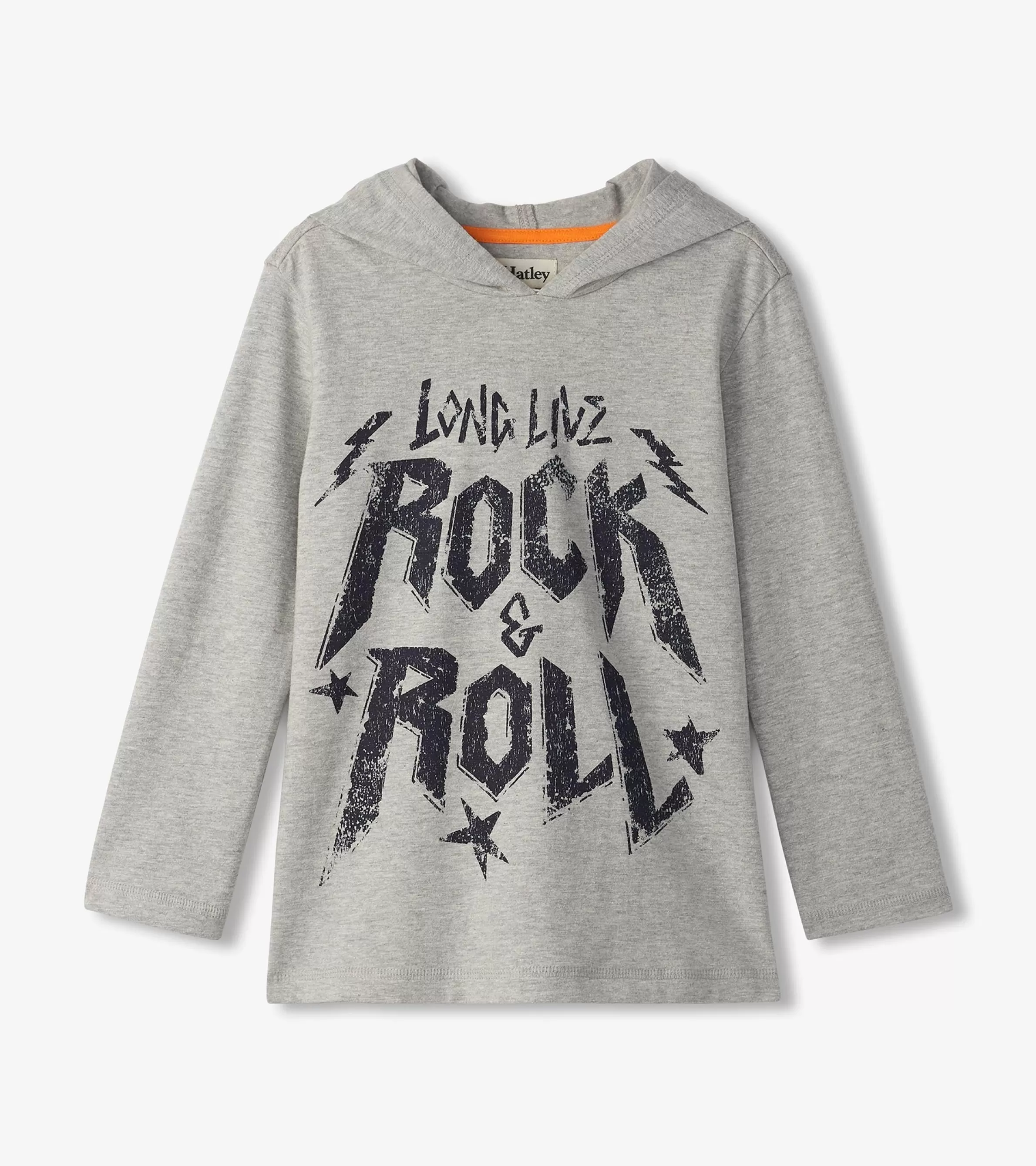 BOY Hatley Sweaters*Boys Rock & Roll Long Sleeve Hoodie Tee