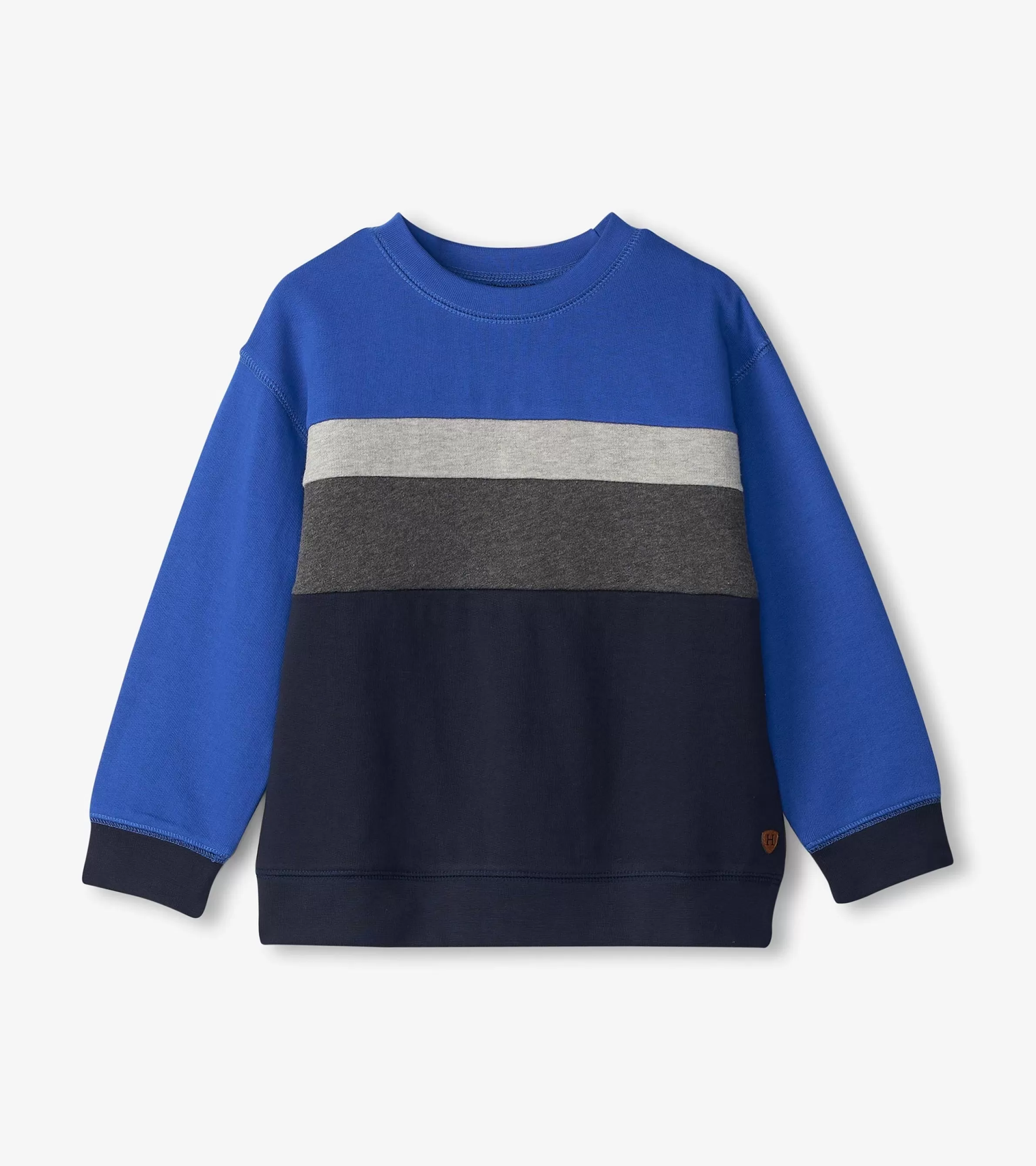 BOY Hatley Sweaters*Boys Salute Striped Panel Sweatshirt