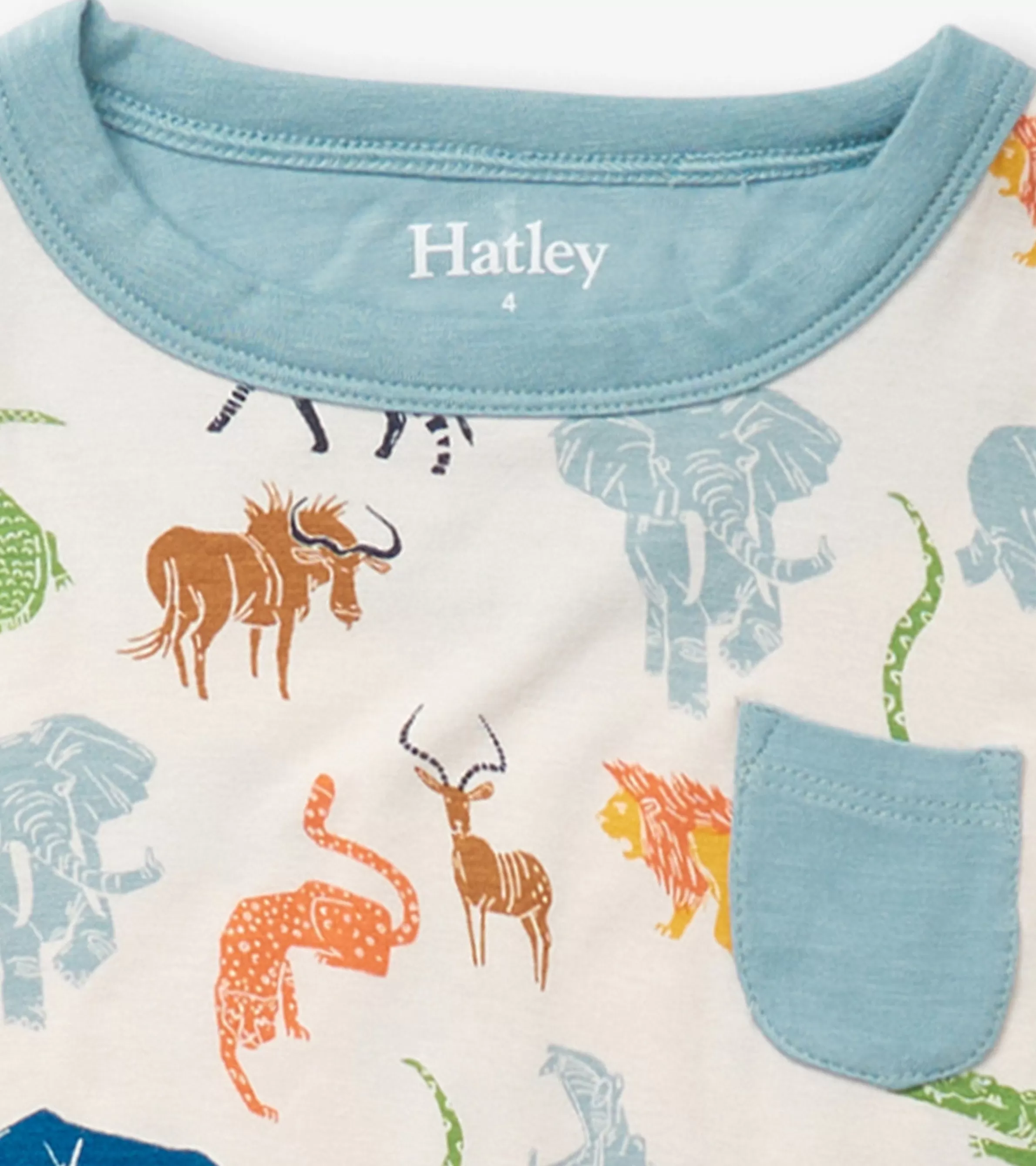 BOY Hatley Sleepwear | Sleepwear*Boys Scratchy Safari Bamboo Short Pajama Set