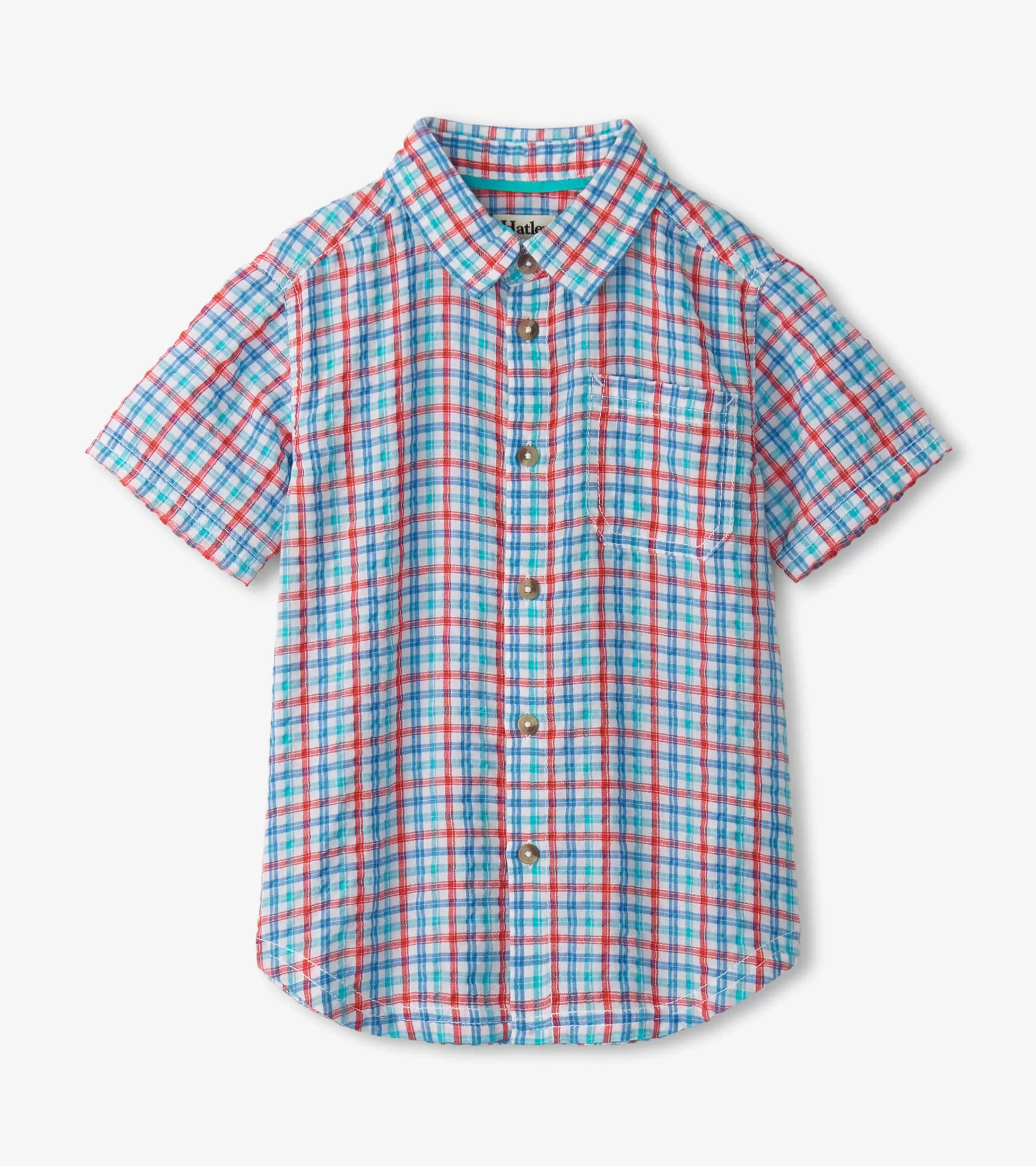 BOY Hatley Tops*Boys Scuba Check Button Down Shirt