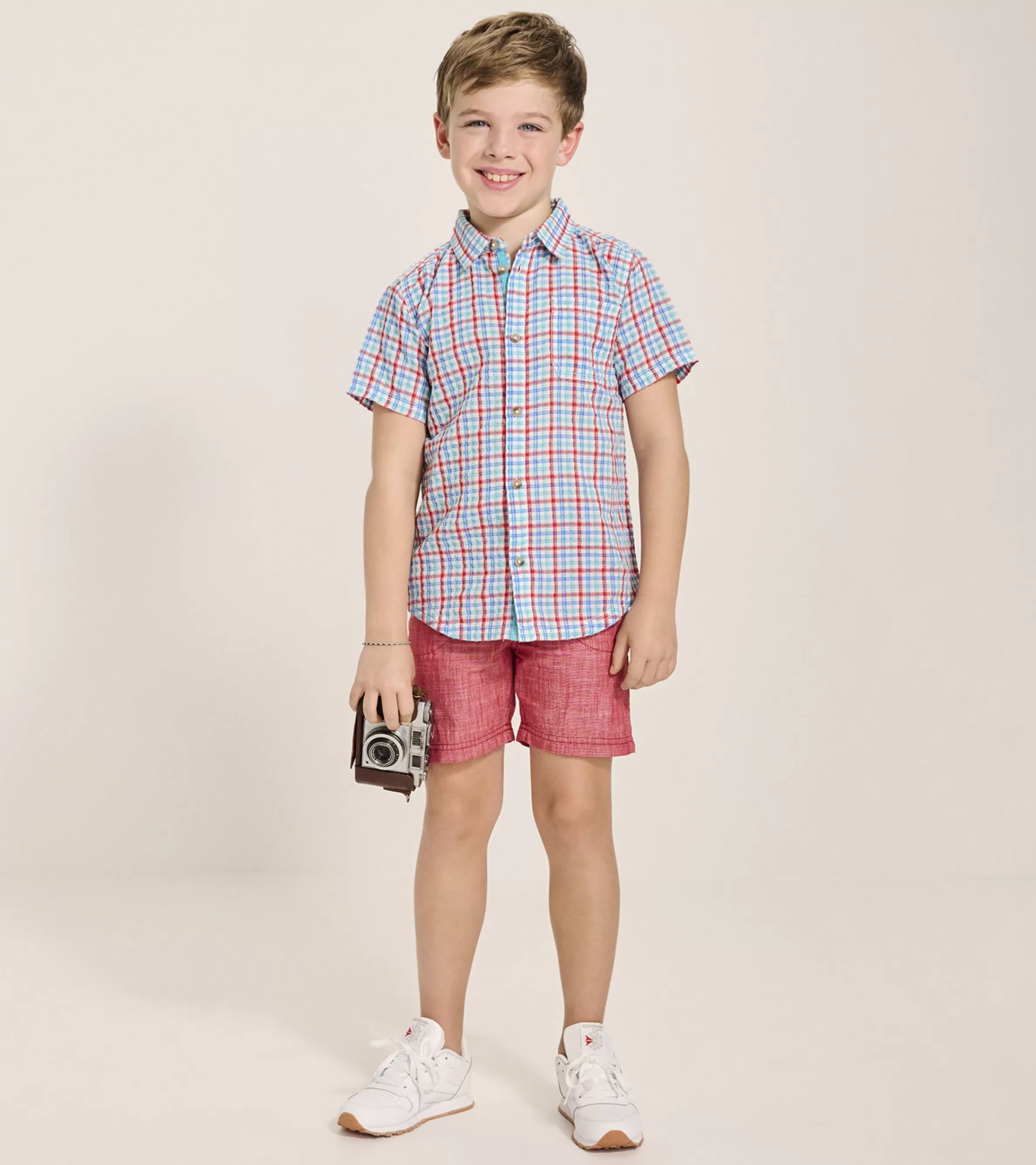 BOY Hatley Tops*Boys Scuba Check Button Down Shirt