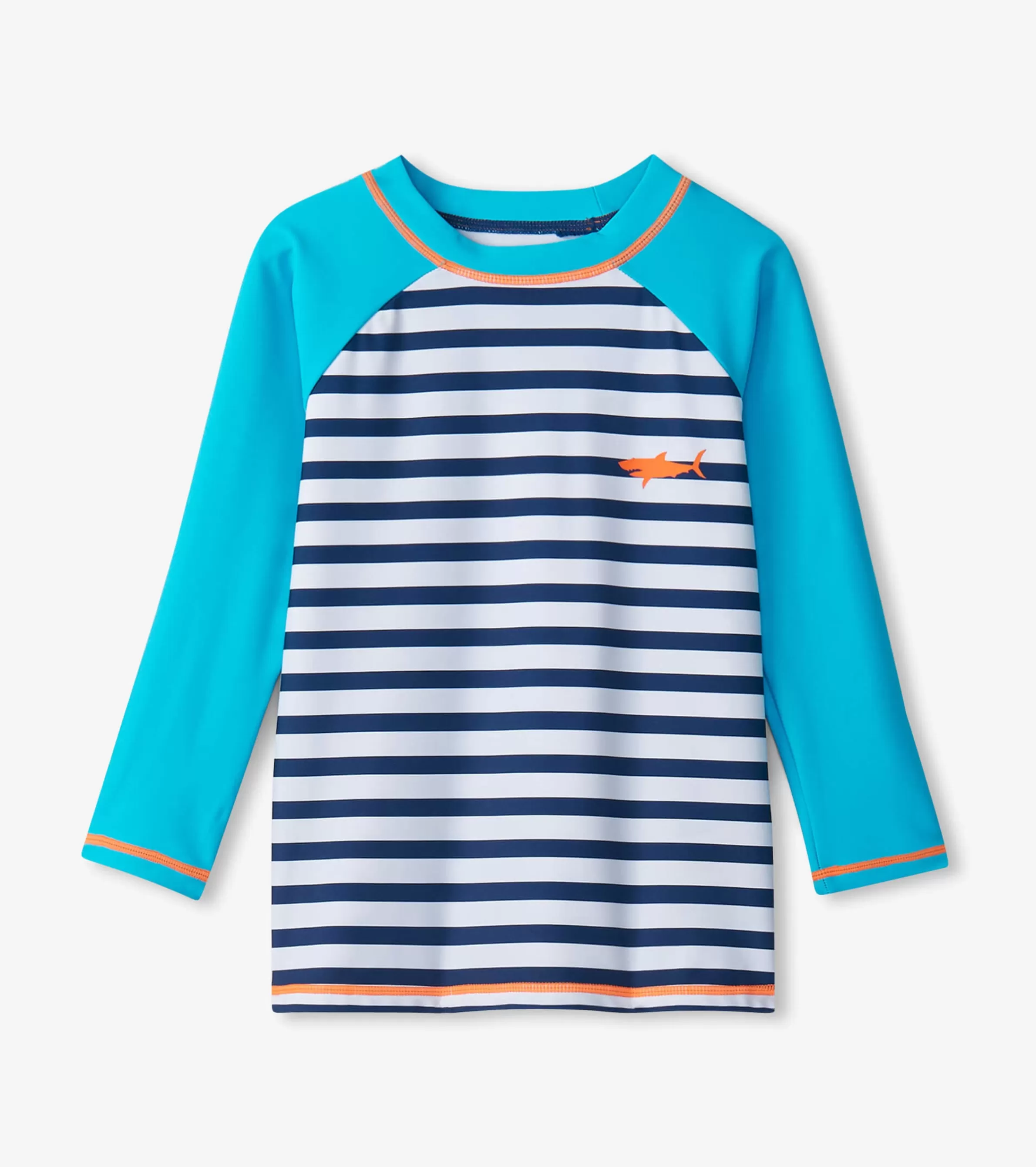 BOY Hatley Swimwear | Swimwear*Boys Shark Stripes Long Sleeve Rashguard