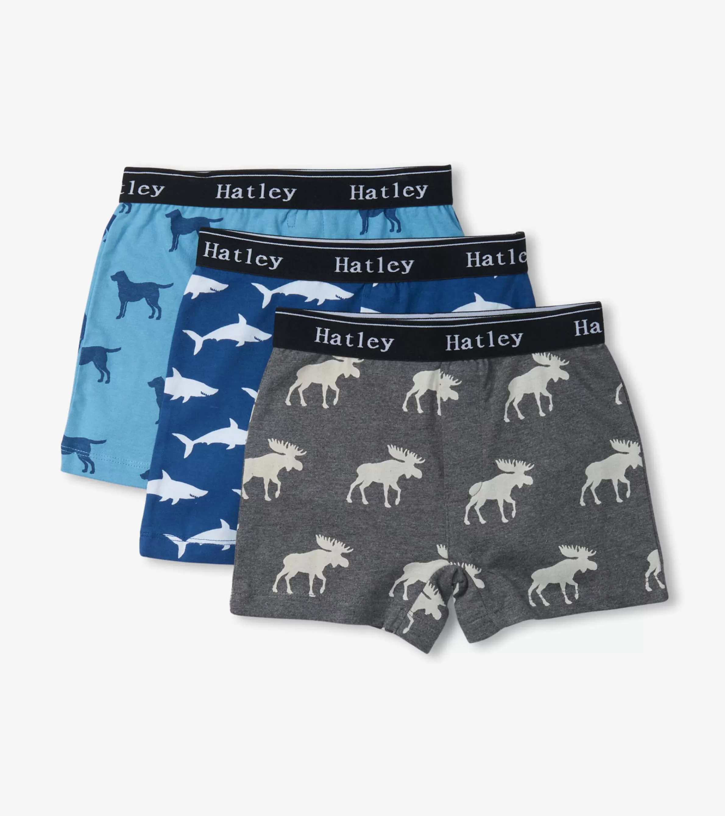 BOY Hatley Underwear | Accessories*Boys Silhouette Animals 3 Pack Boxer Briefs