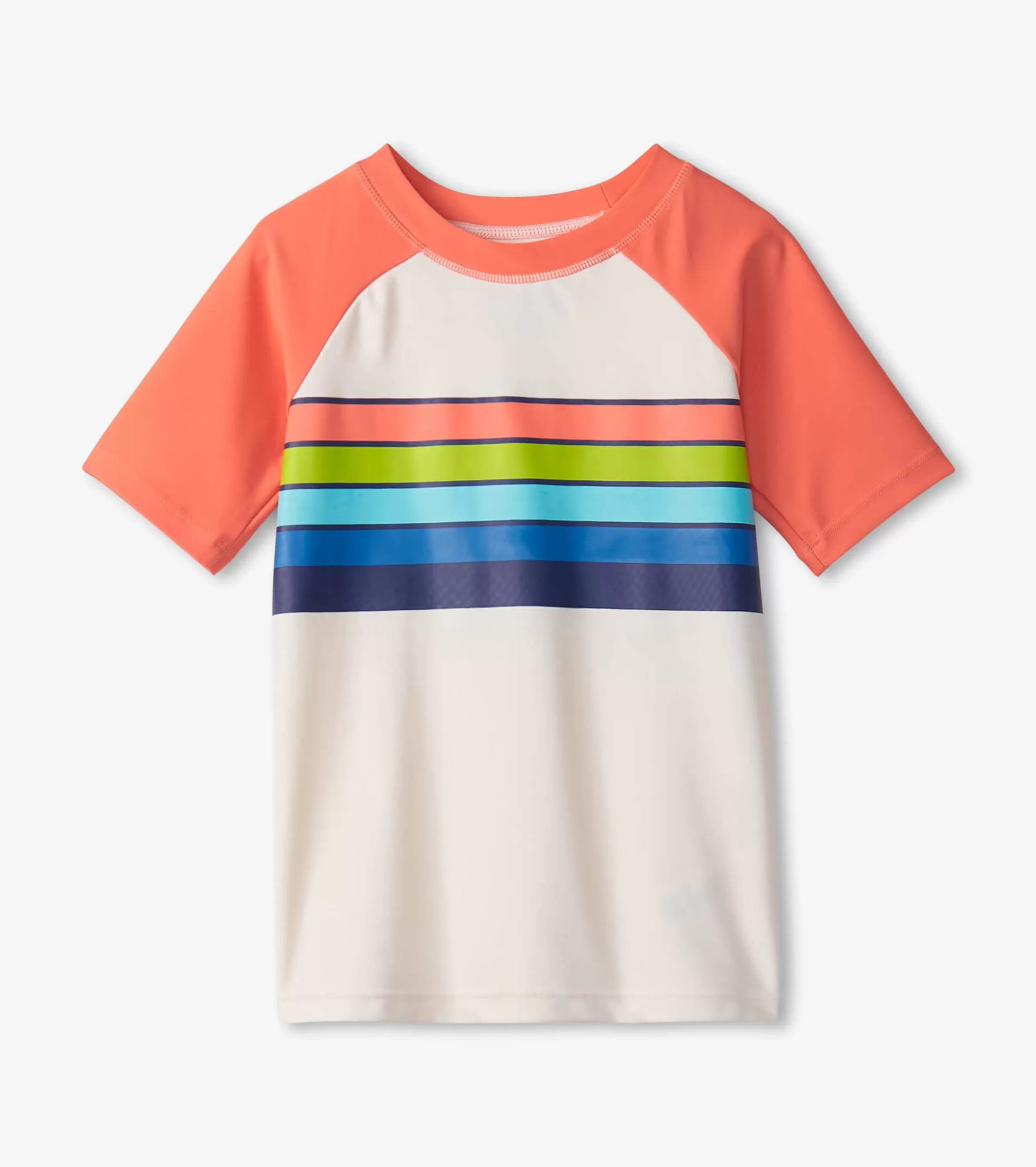 BOY Hatley Swimwear | Swimwear*Boys Surfer Stripes Short Sleeve Rashguard