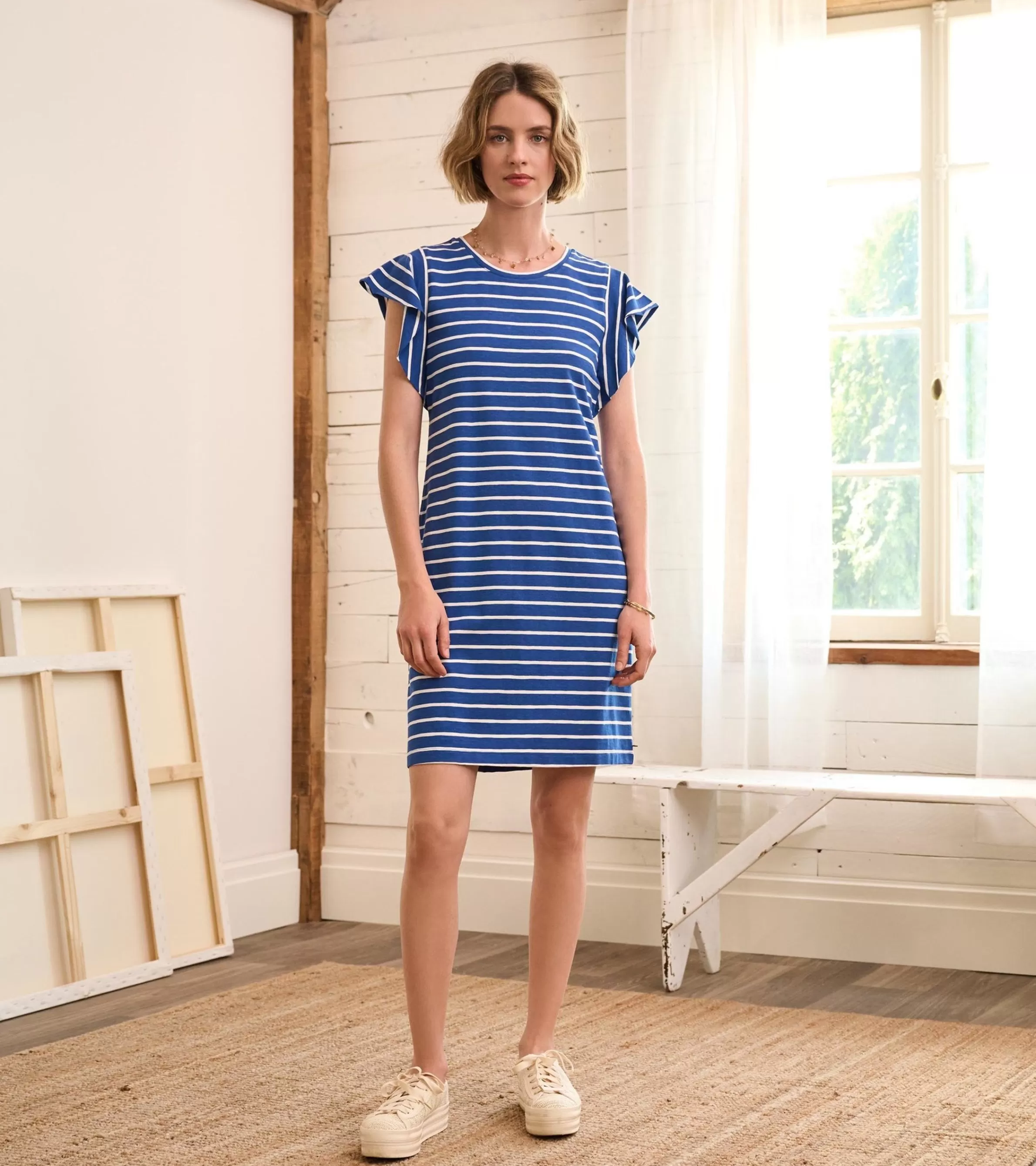 Women Hatley Dresses*Carlie Dress - Blue Quartz Stripes