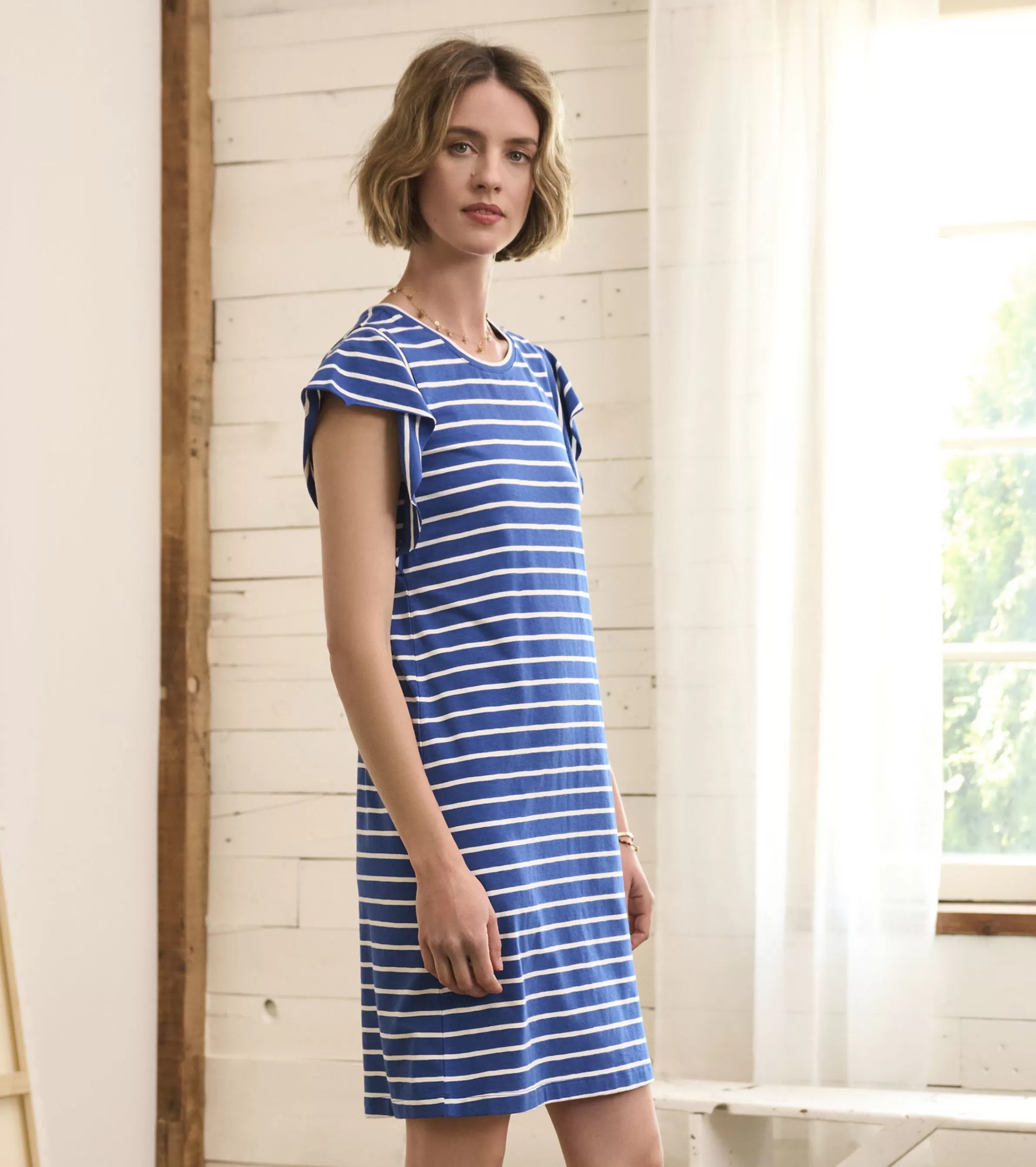 Women Hatley Dresses*Carlie Dress - Blue Quartz Stripes