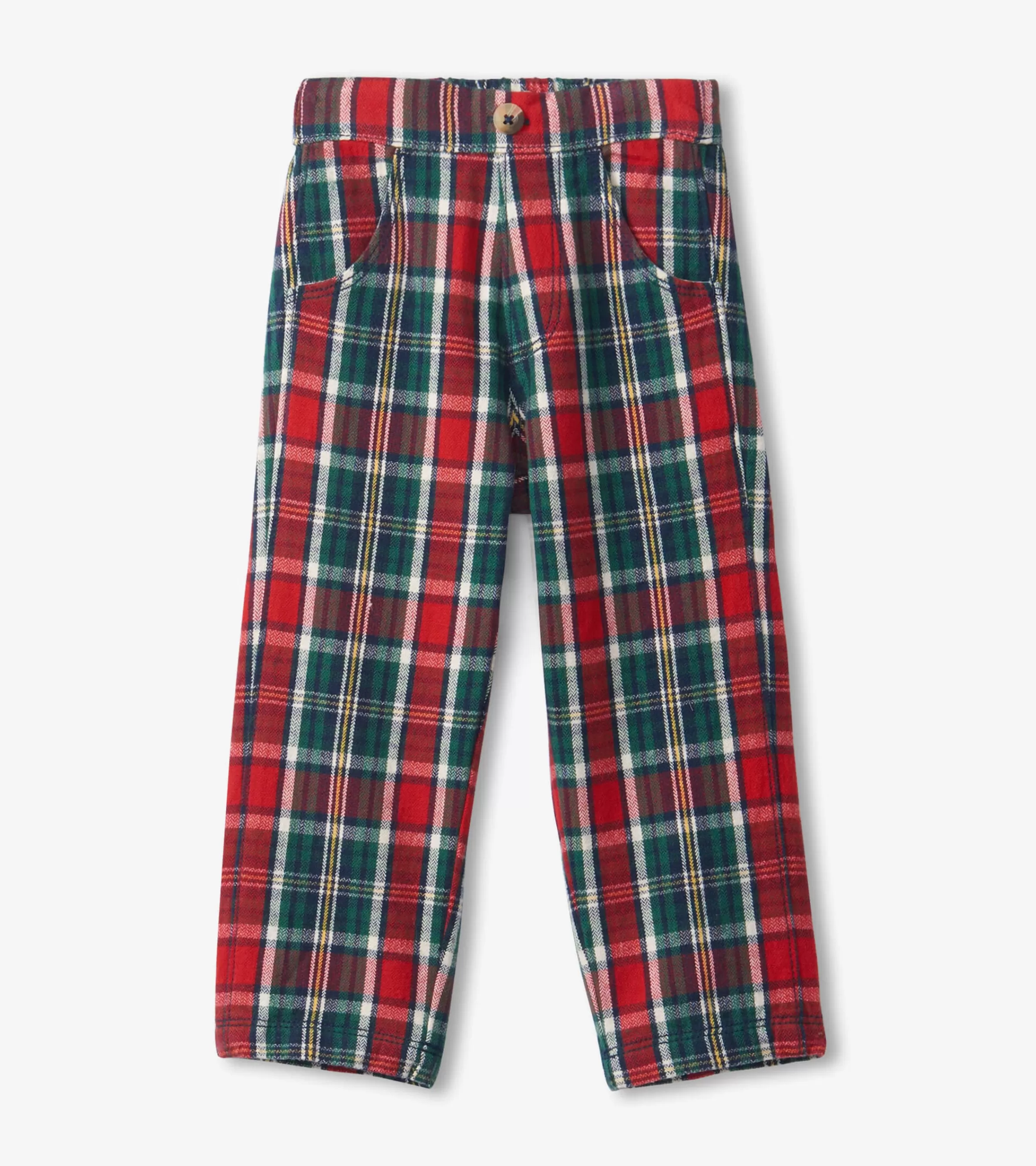 Hatley Bottoms*Christmas Plaid Straight Leg Pants