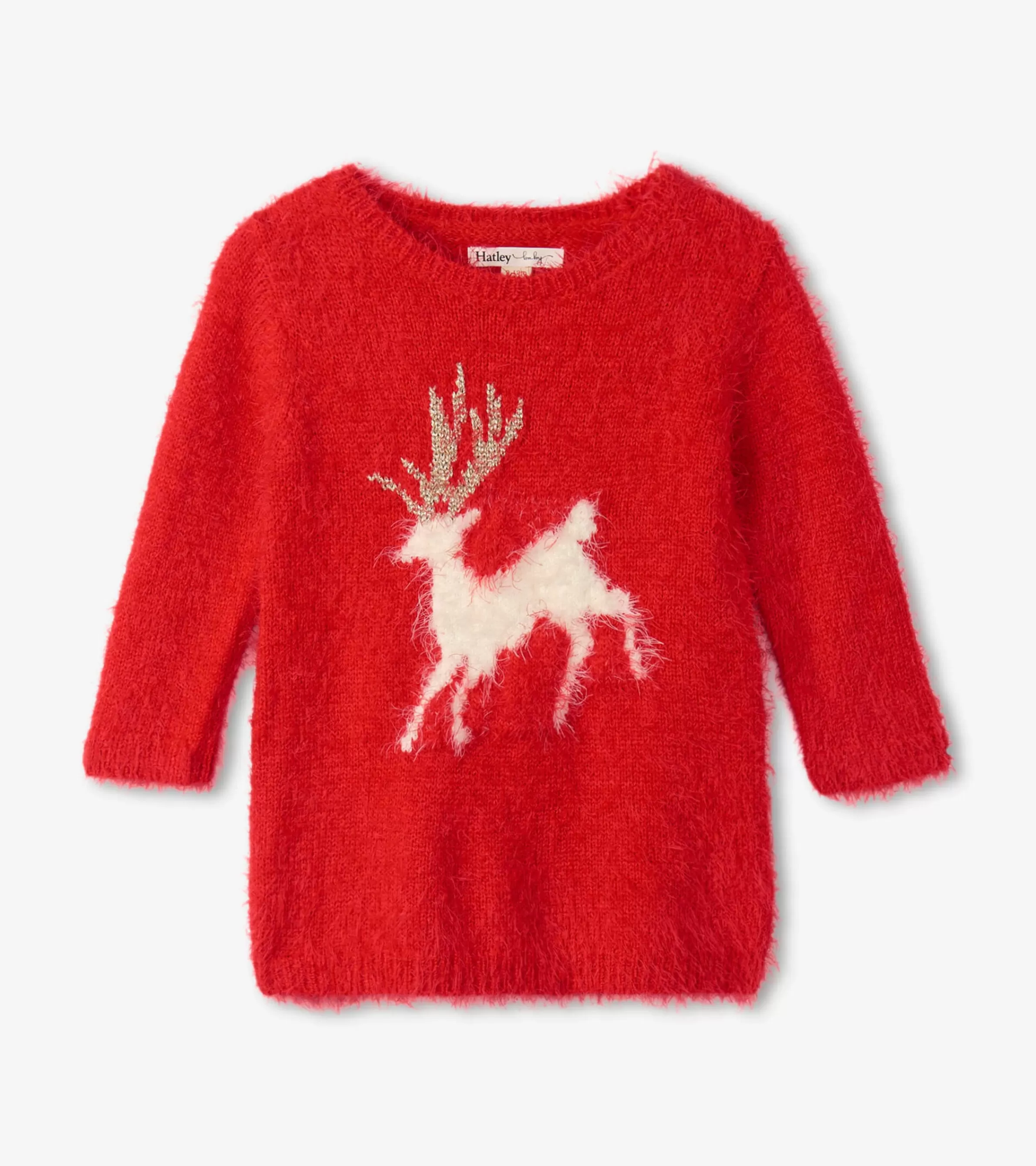 Hatley Dresses | Sweaters*Christmas Reindeer Fuzzy Sweater Dress