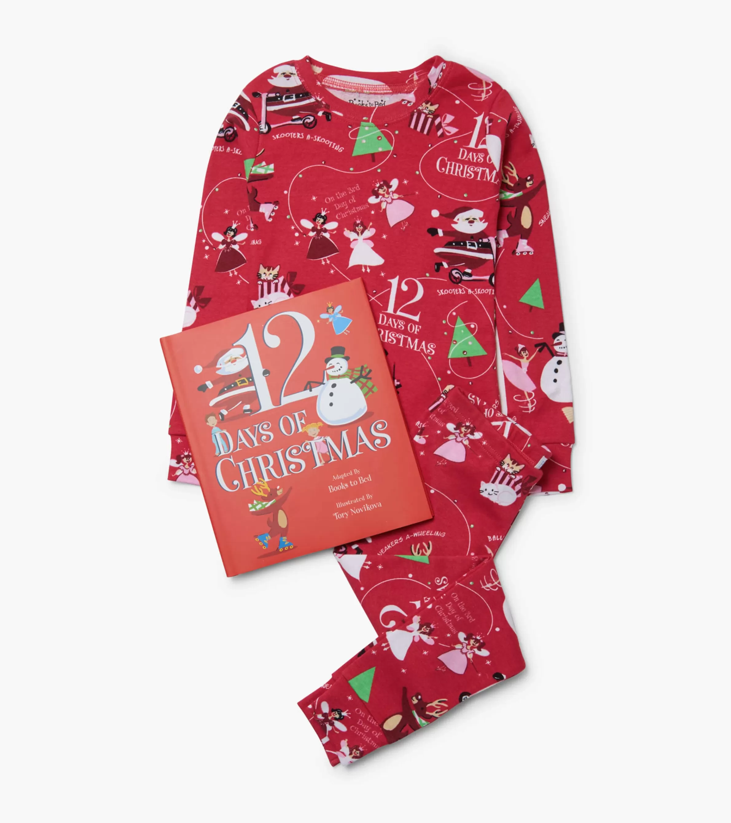 Hatley Sleepwear | Sleepwear*12 Days Of Christmas Book and Red Pajama Set