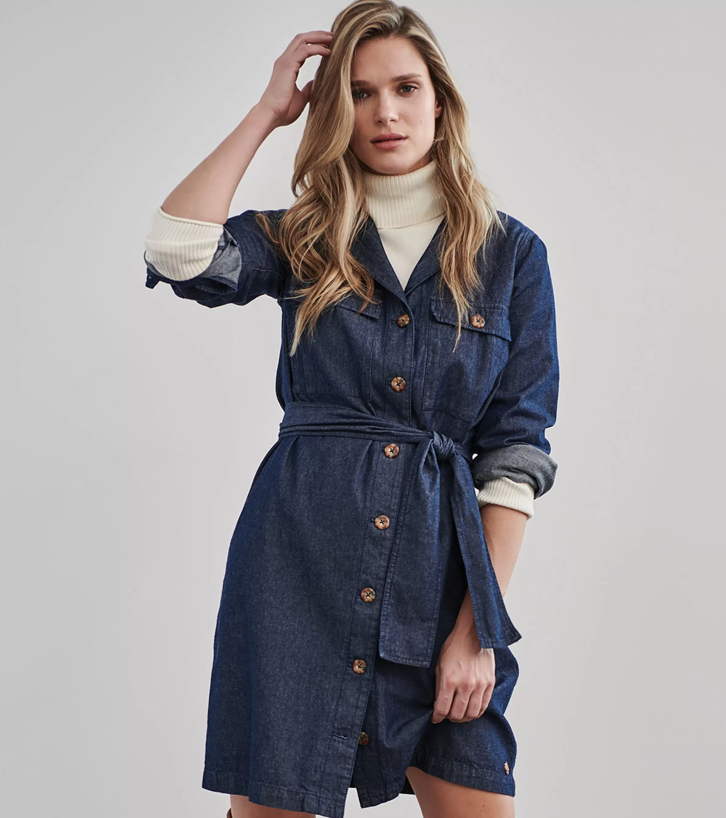 Women Hatley Dresses | Tops*Denim Shirt Dress - Dark Wash