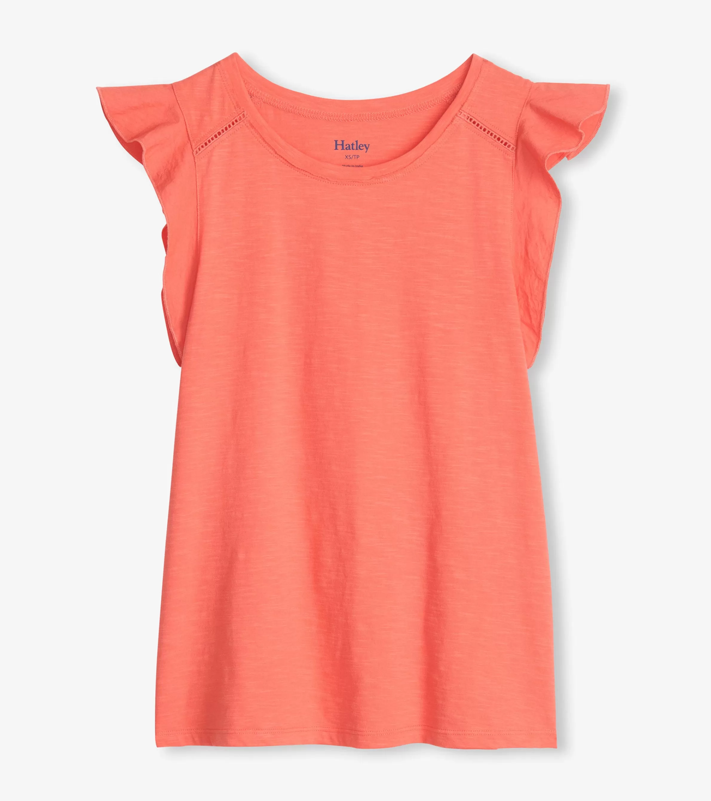 Women Hatley Tops*Flutter Tank - Coral