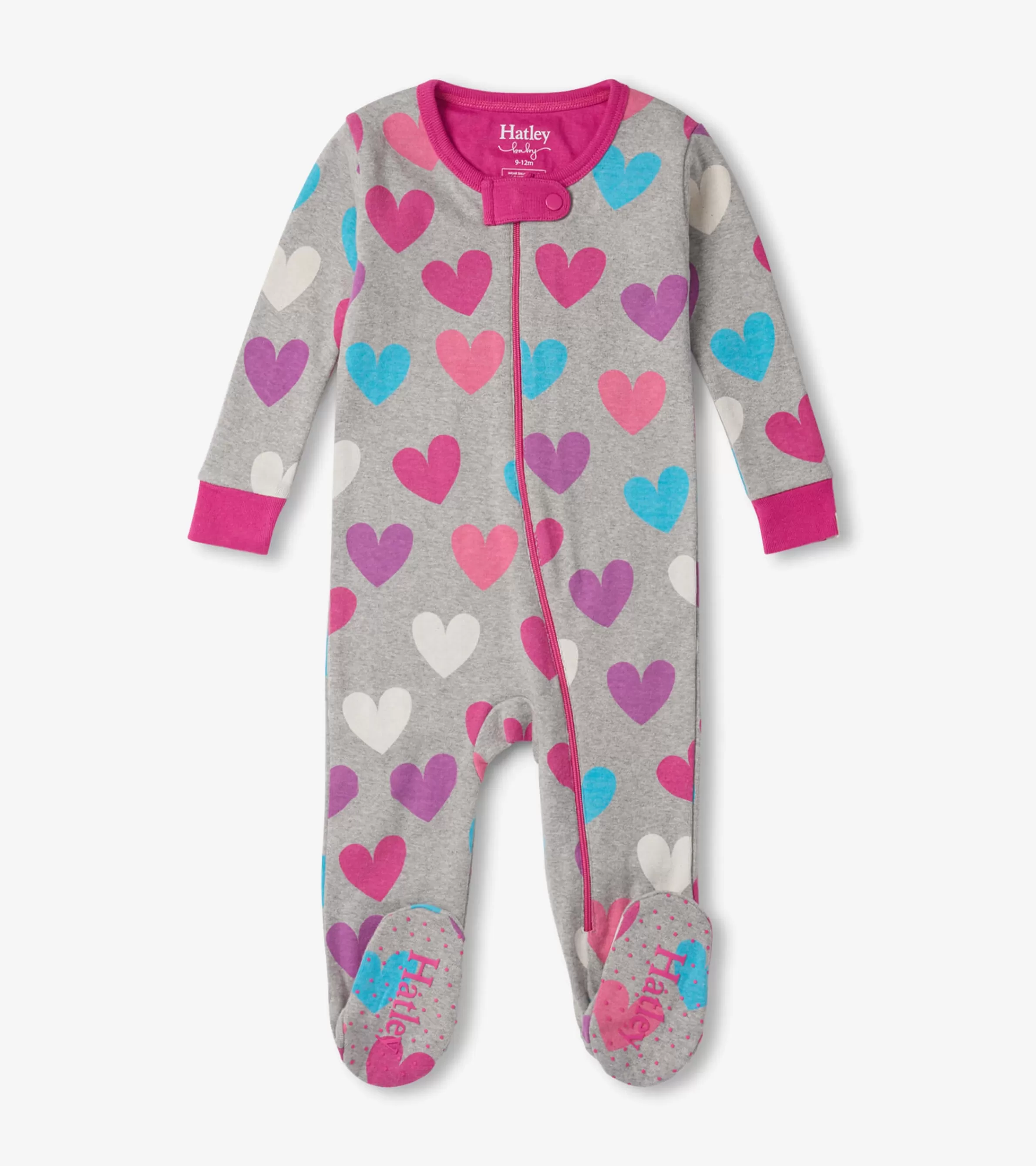 Hatley Sleepwear | Sleepwear*Fun Hearts Baby Footed Sleeper