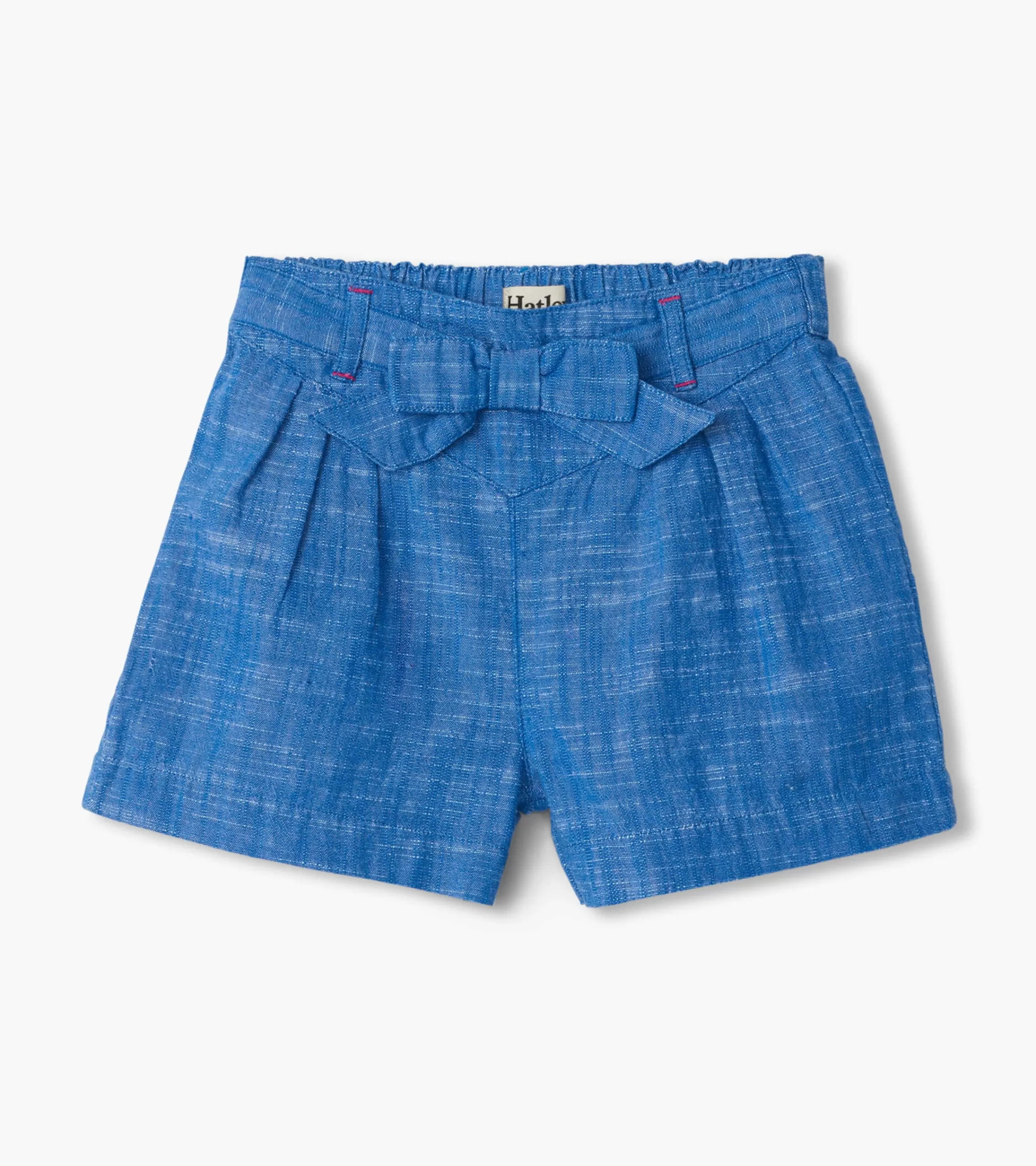 Hatley Bottoms*Girls Belted Chambray Paper Bag Shorts