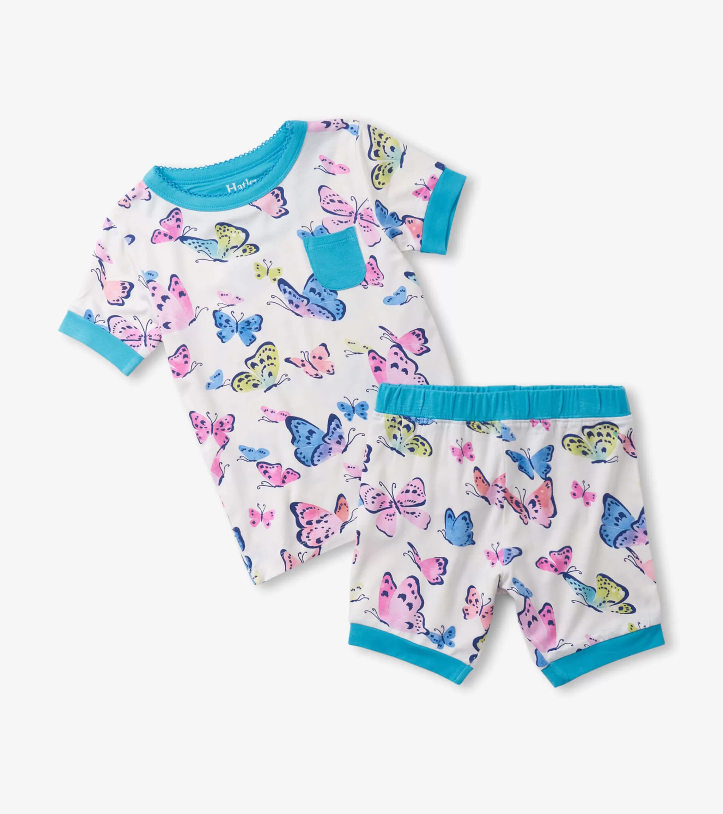 Hatley Sleepwear | Sleepwear*Girls Big Butterflies Bamboo Short Pajama Set