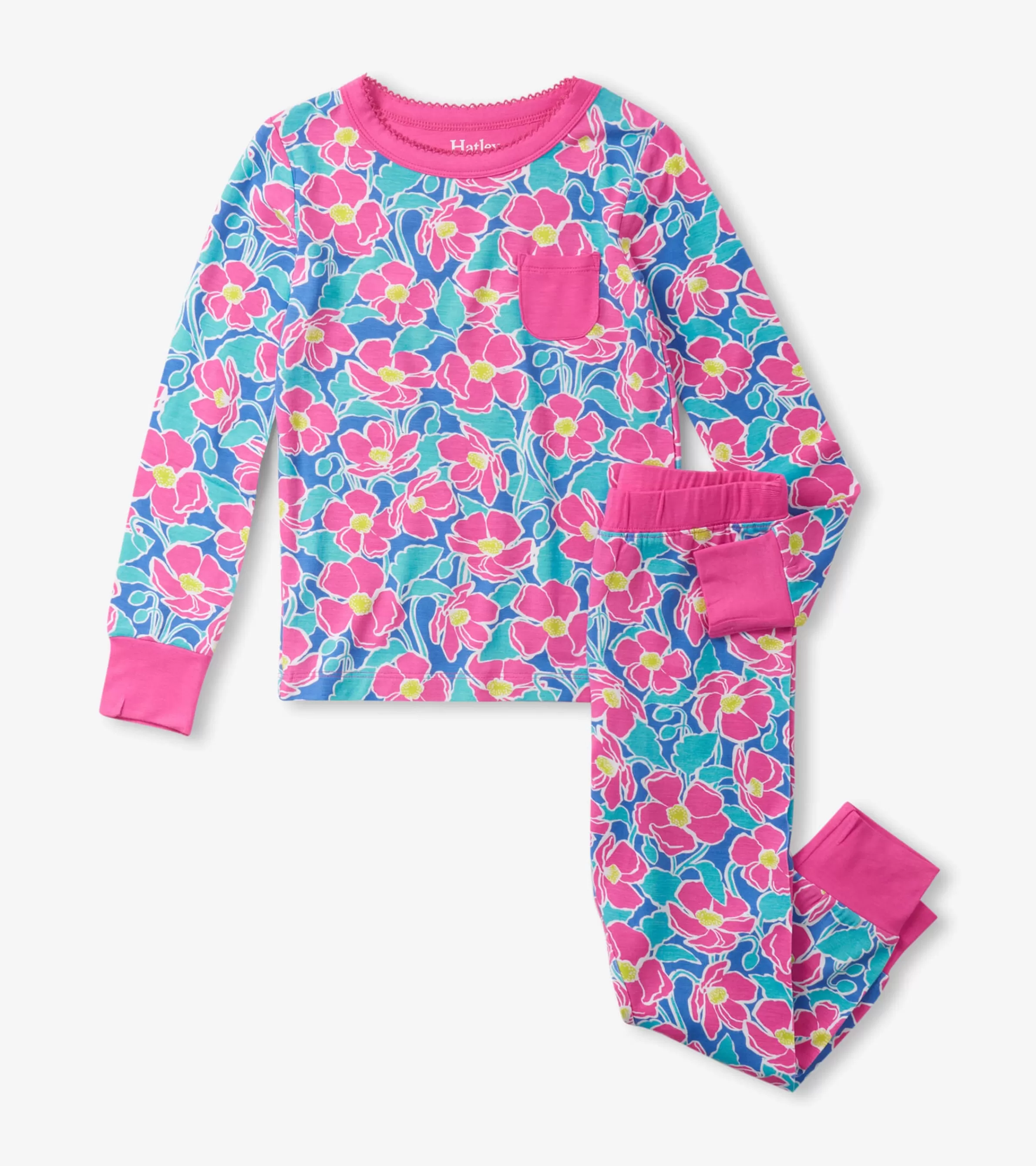 Hatley Sleepwear | Sleepwear*Girls Big Poppies Bamboo Pajama Set