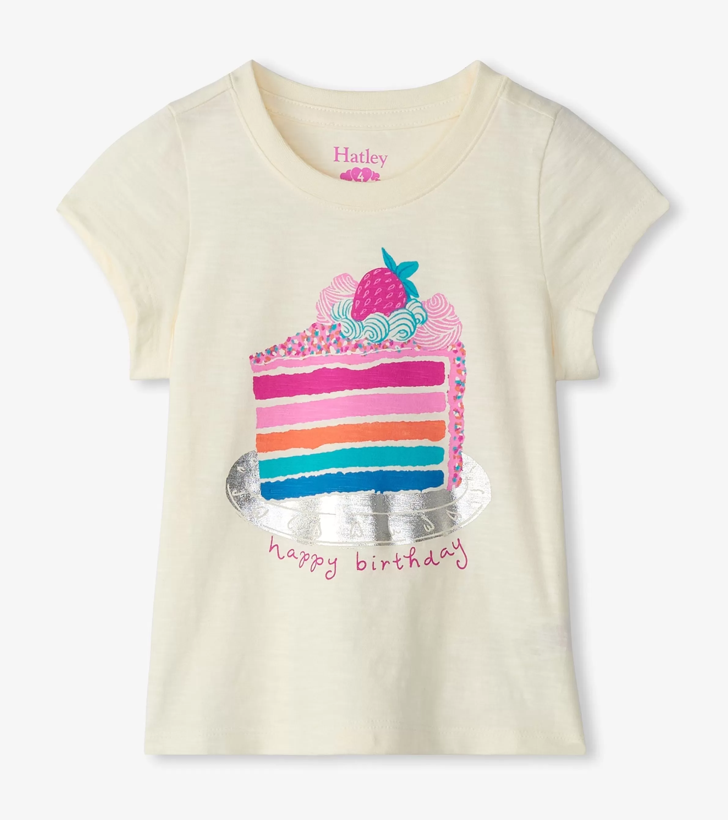 Hatley Tops*Girls Birthday Cake Graphic Tee