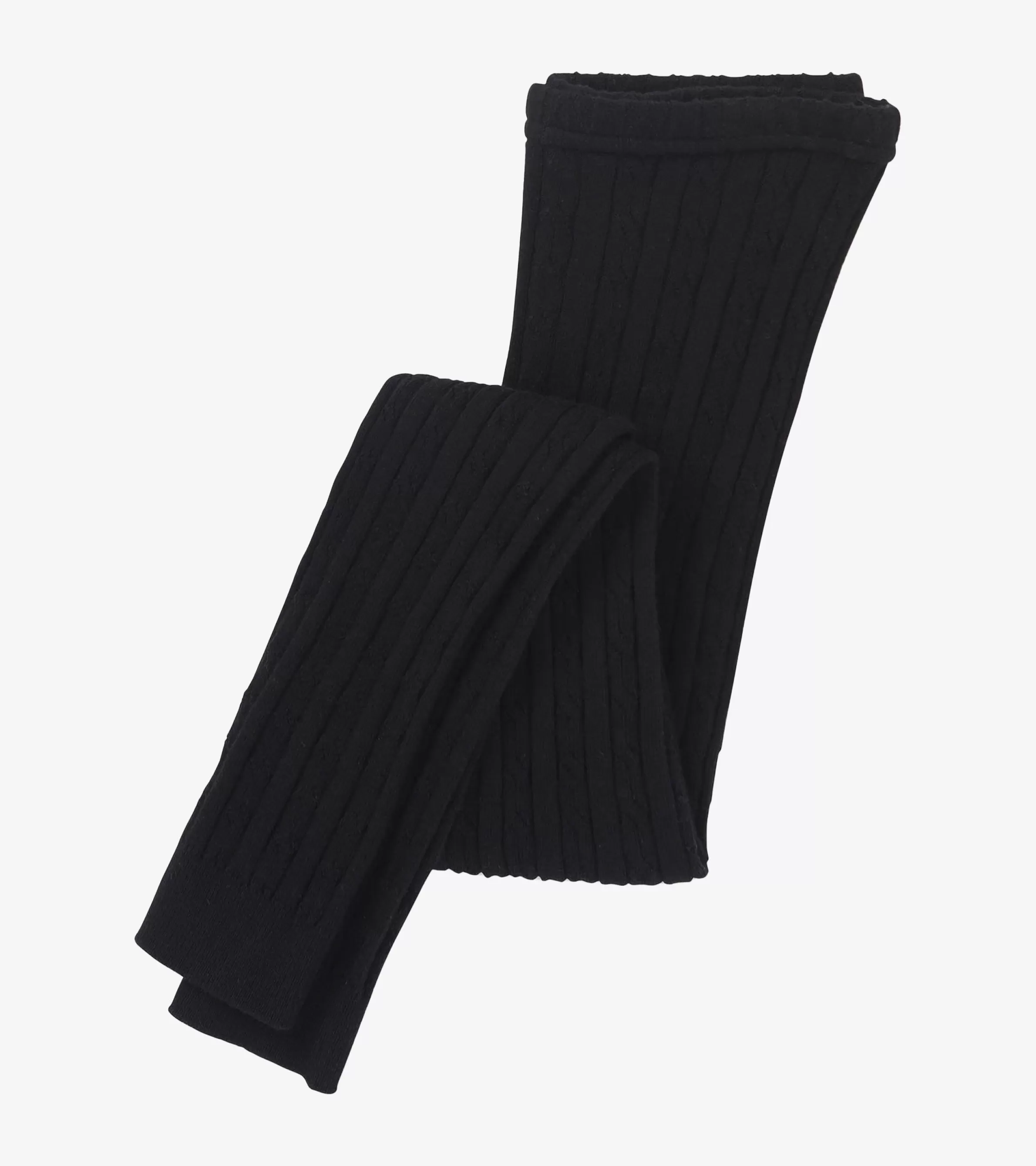 Hatley Bottoms*Girls Black Cable Knit Leggings