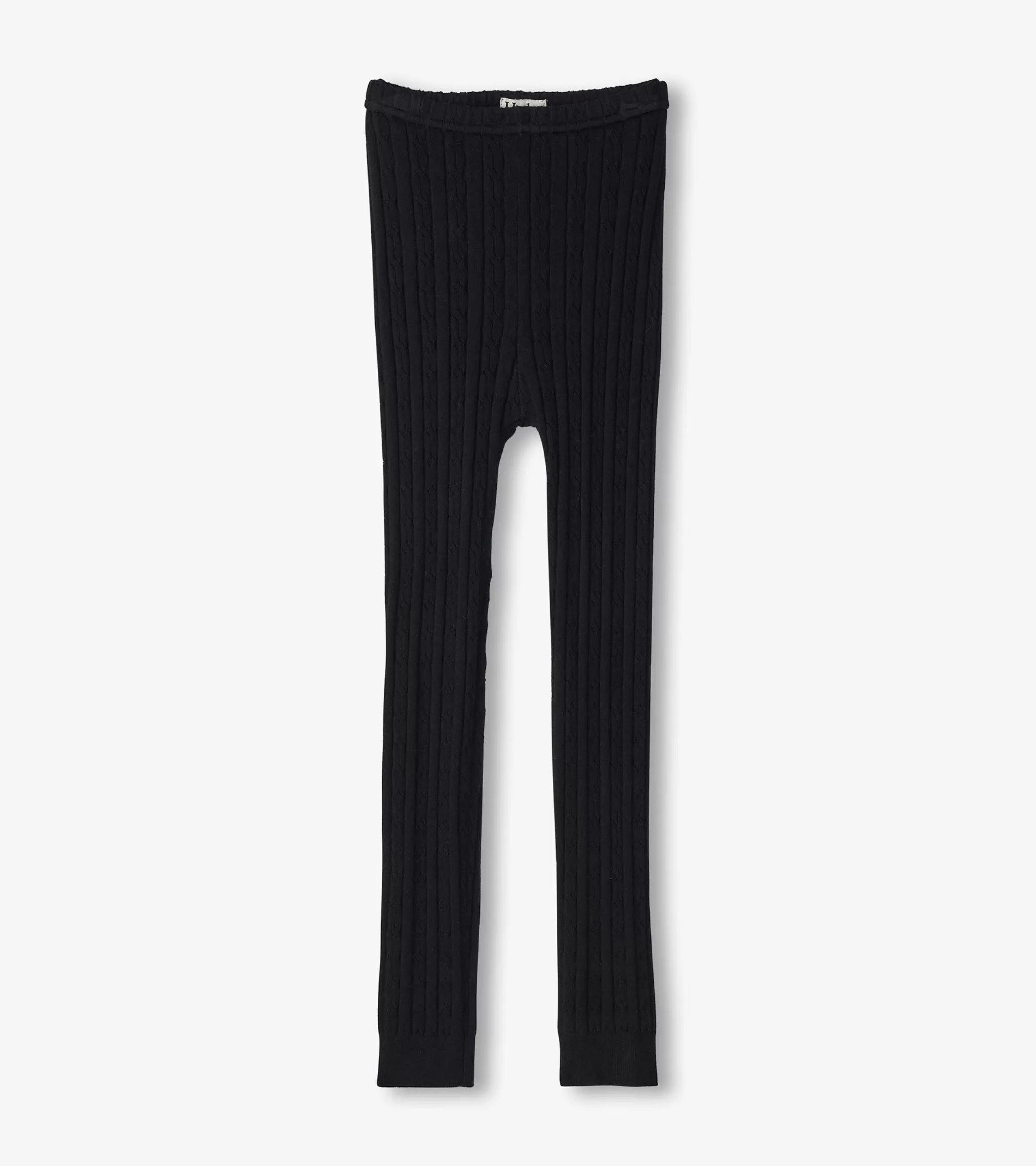 Hatley Bottoms*Girls Black Cable Knit Leggings