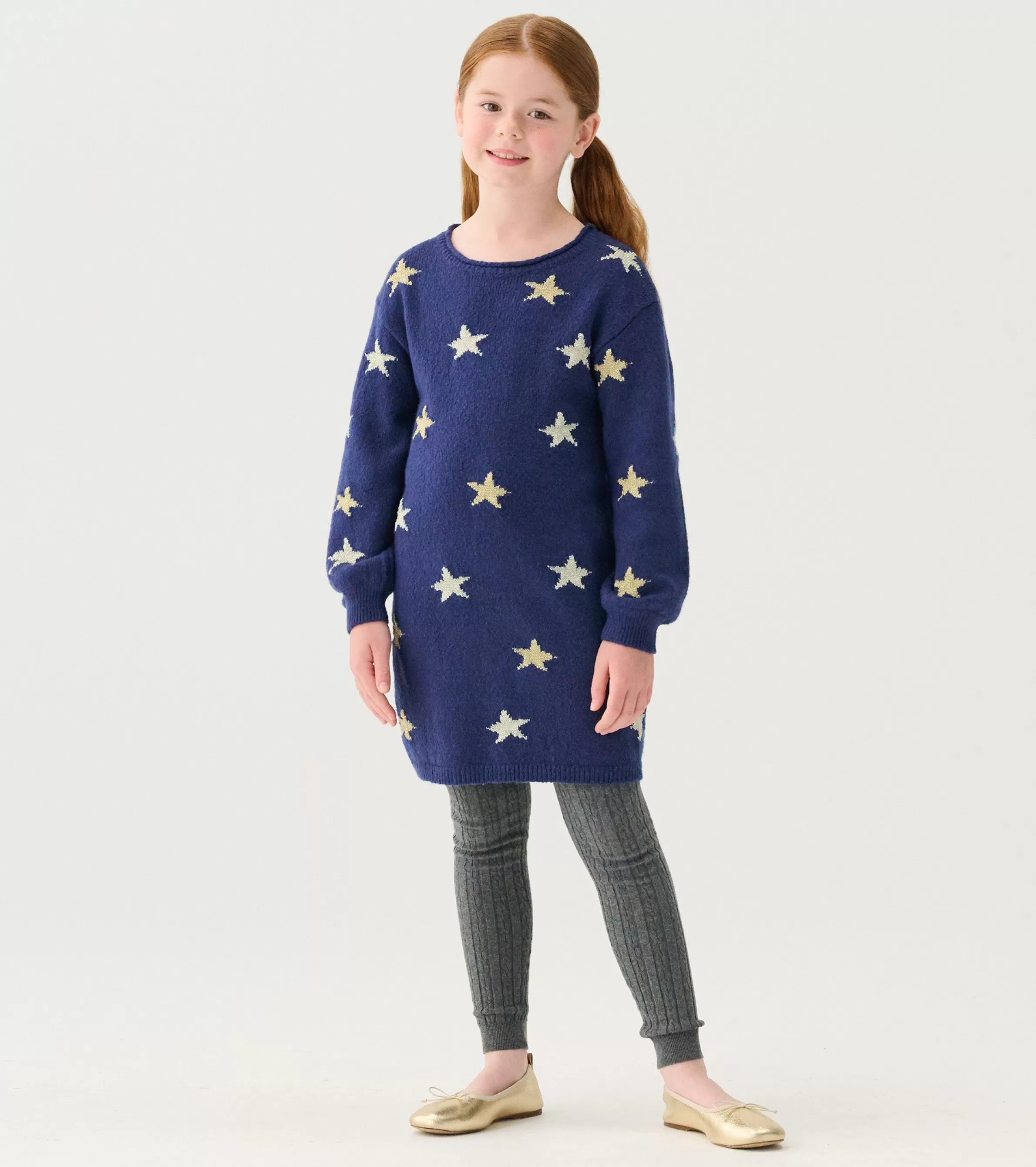 Hatley Dresses*Girls Blue Starlight Sweater Dress