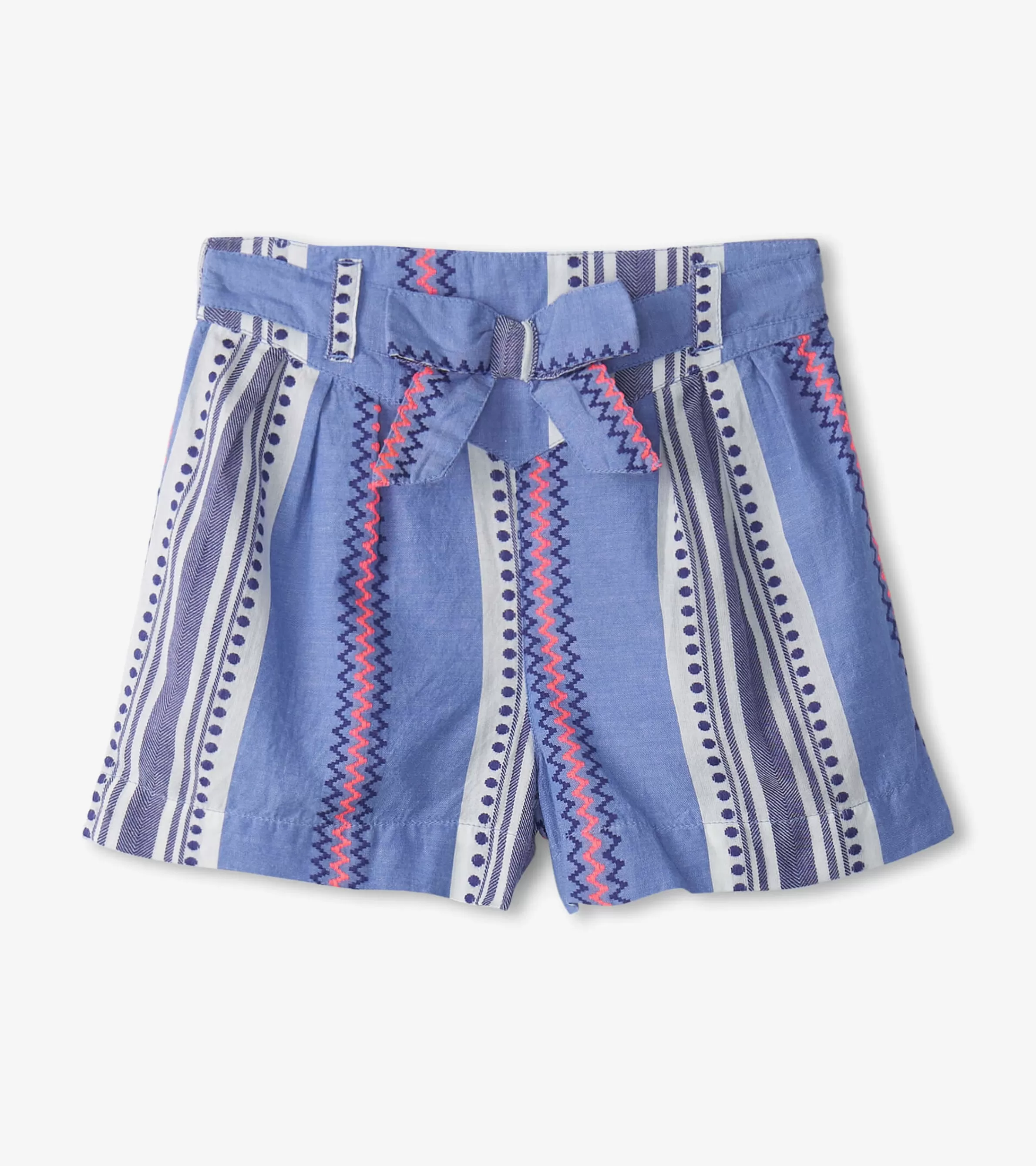 Hatley Bottoms*Girls Boho Stripe Paper Bag Shorts