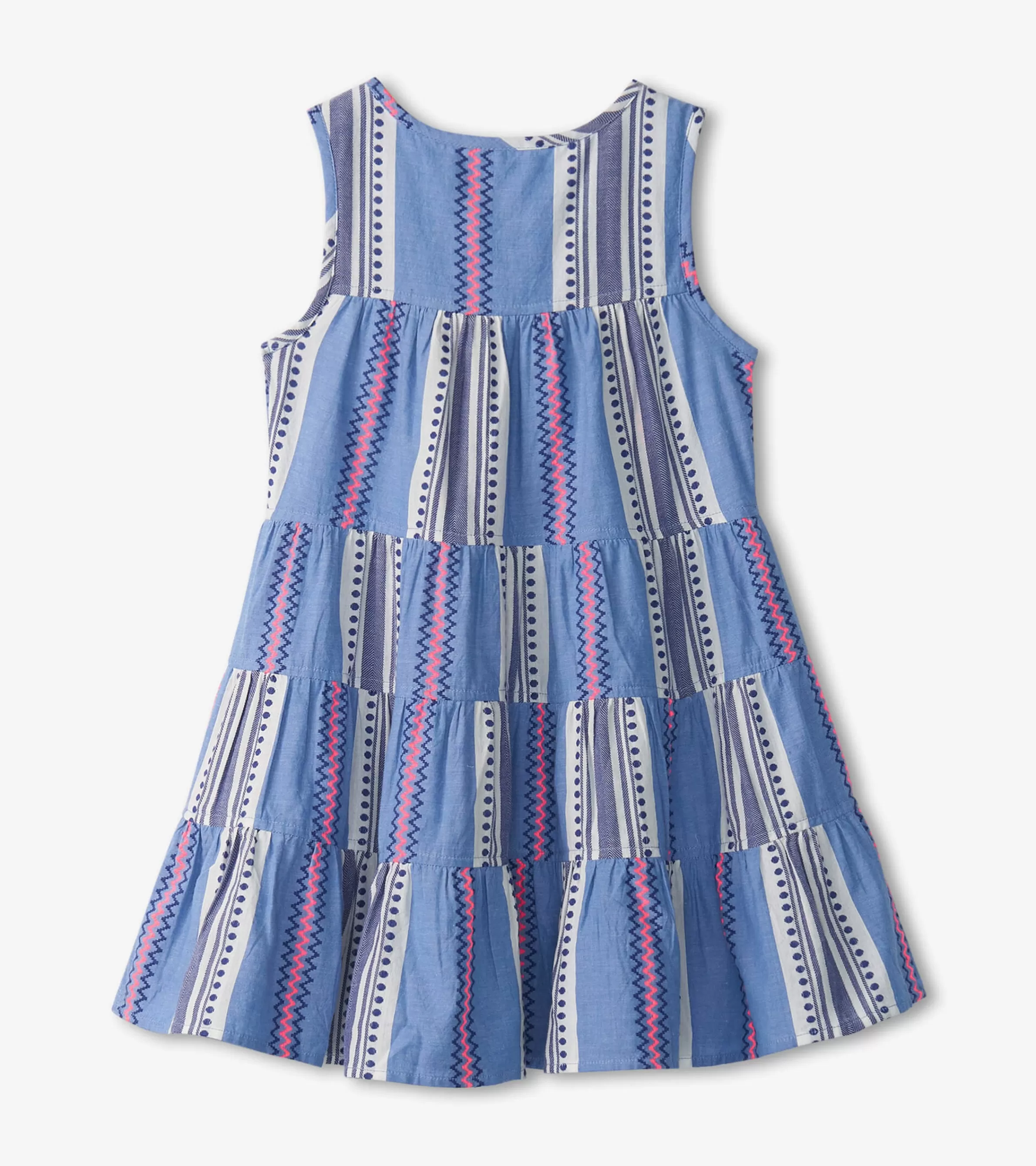 Hatley Dresses*Girls Boho Stripe Tiered Dress