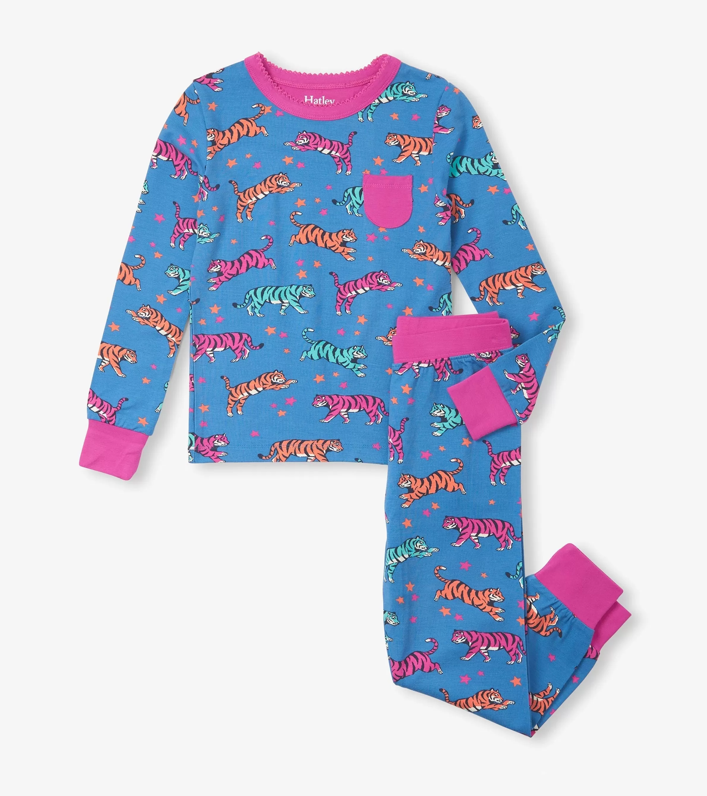 Hatley Sleepwear | Sleepwear*Girls Celestial Tigers Bamboo Pajama Set