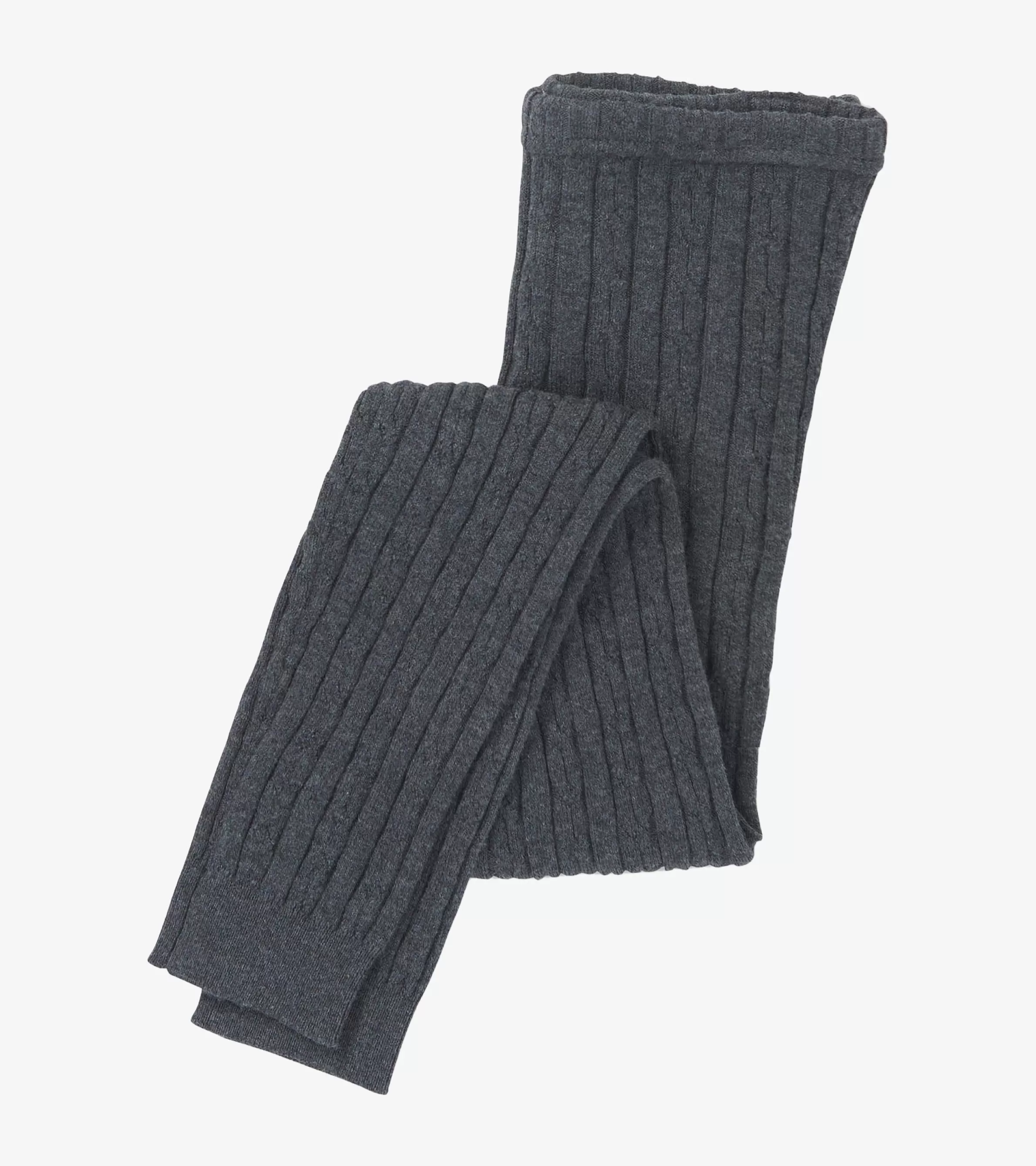 Hatley Bottoms*Girls Charcoal Cable Knit Tights