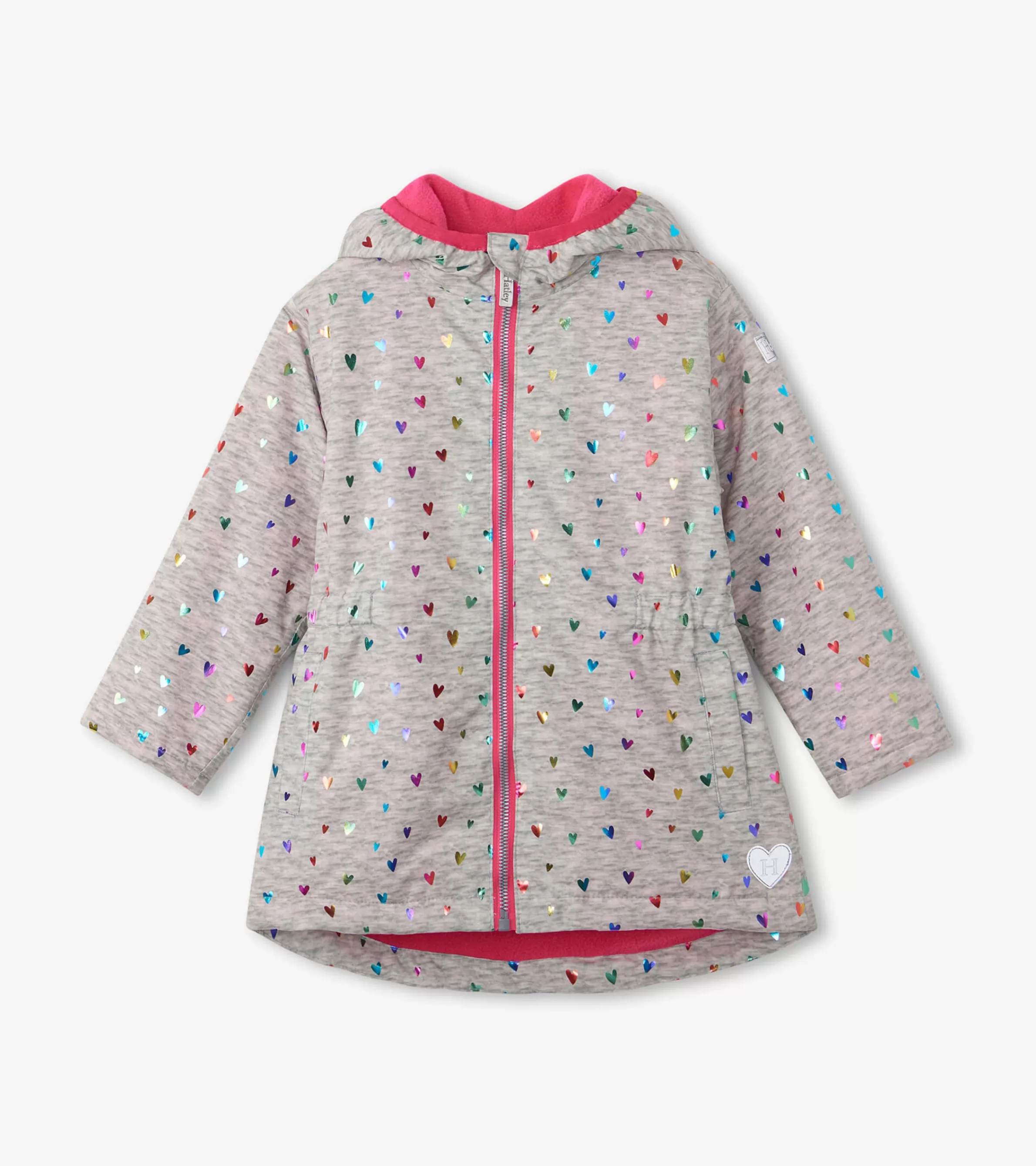 Hatley Rainwear | Rainwear*Girls Confetti Hearts Zip-Up Lightweight Rain Jacket