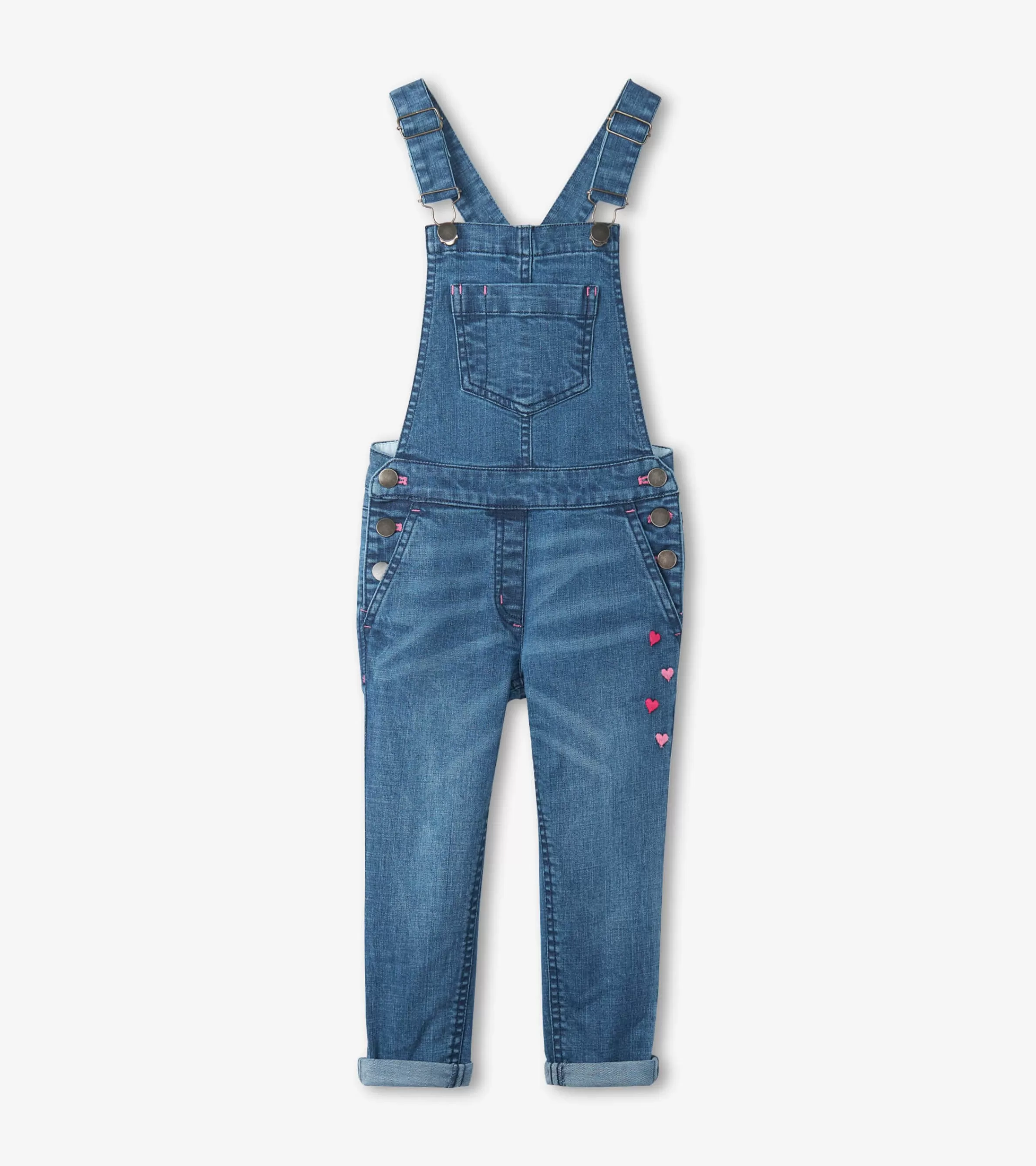 Hatley Bottoms*Girls Denim Stretch Classic Overalls