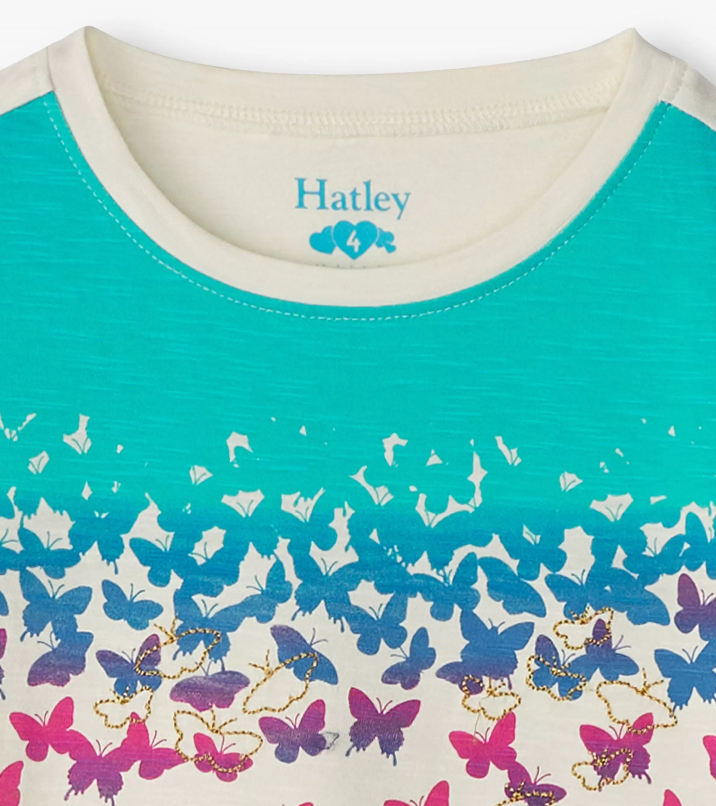 Hatley Tops*Girls Falling Butterflies Long Sleeve Graphic Tee