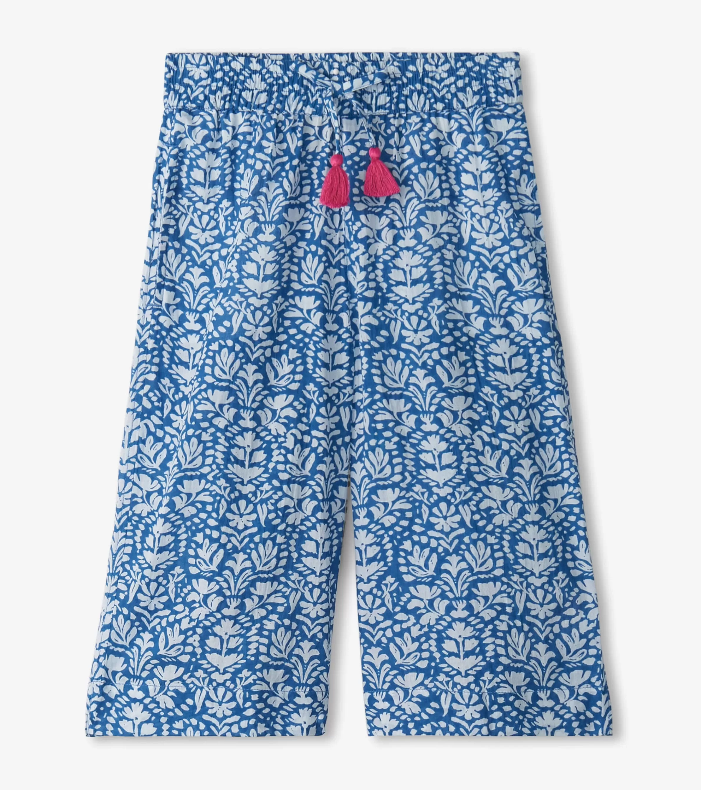 Hatley Bottoms*Girls Floral Shibori Cropped Culottes