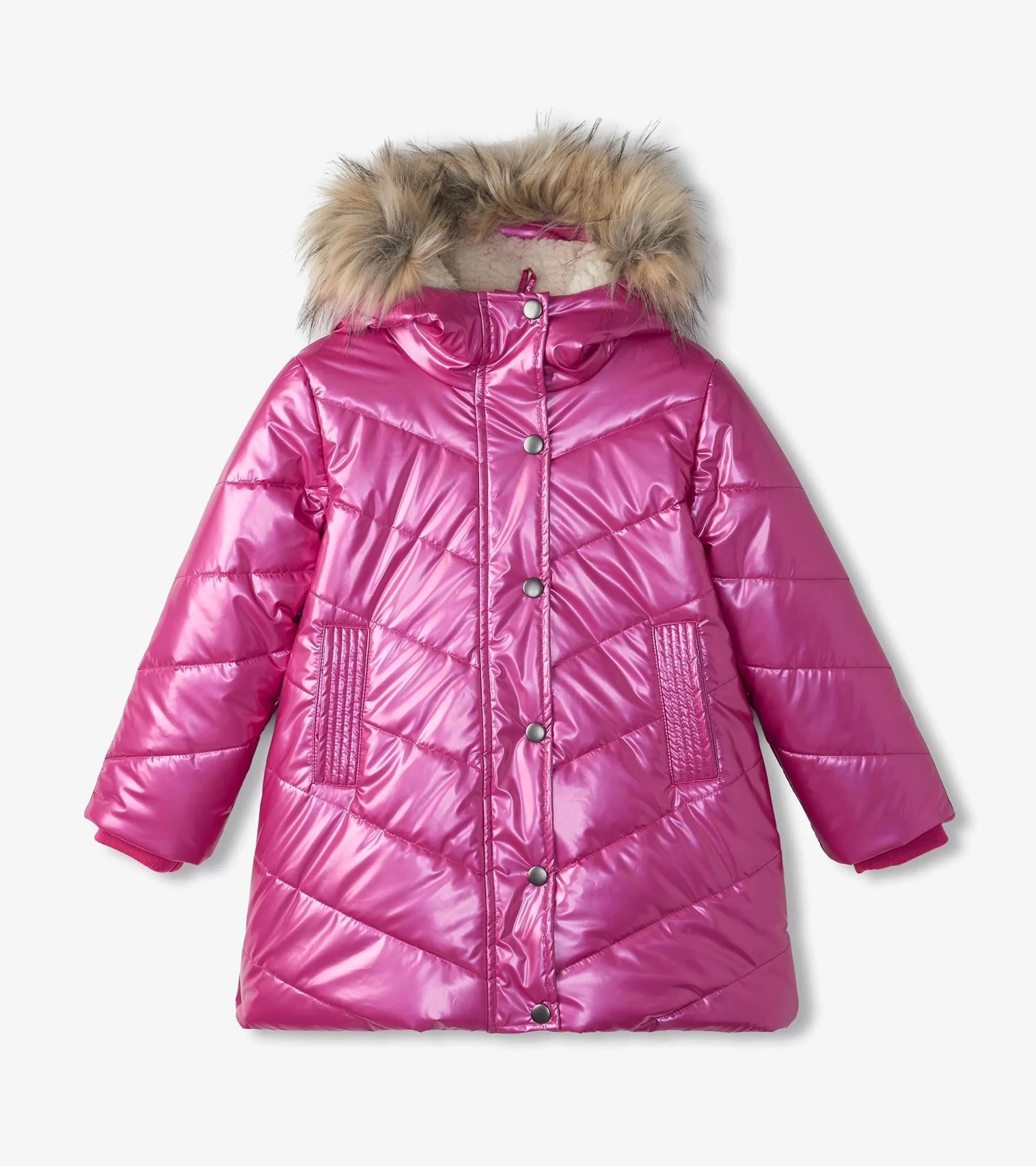 Hatley Outerwear*Girls Fuschia Star Puffer Jacket