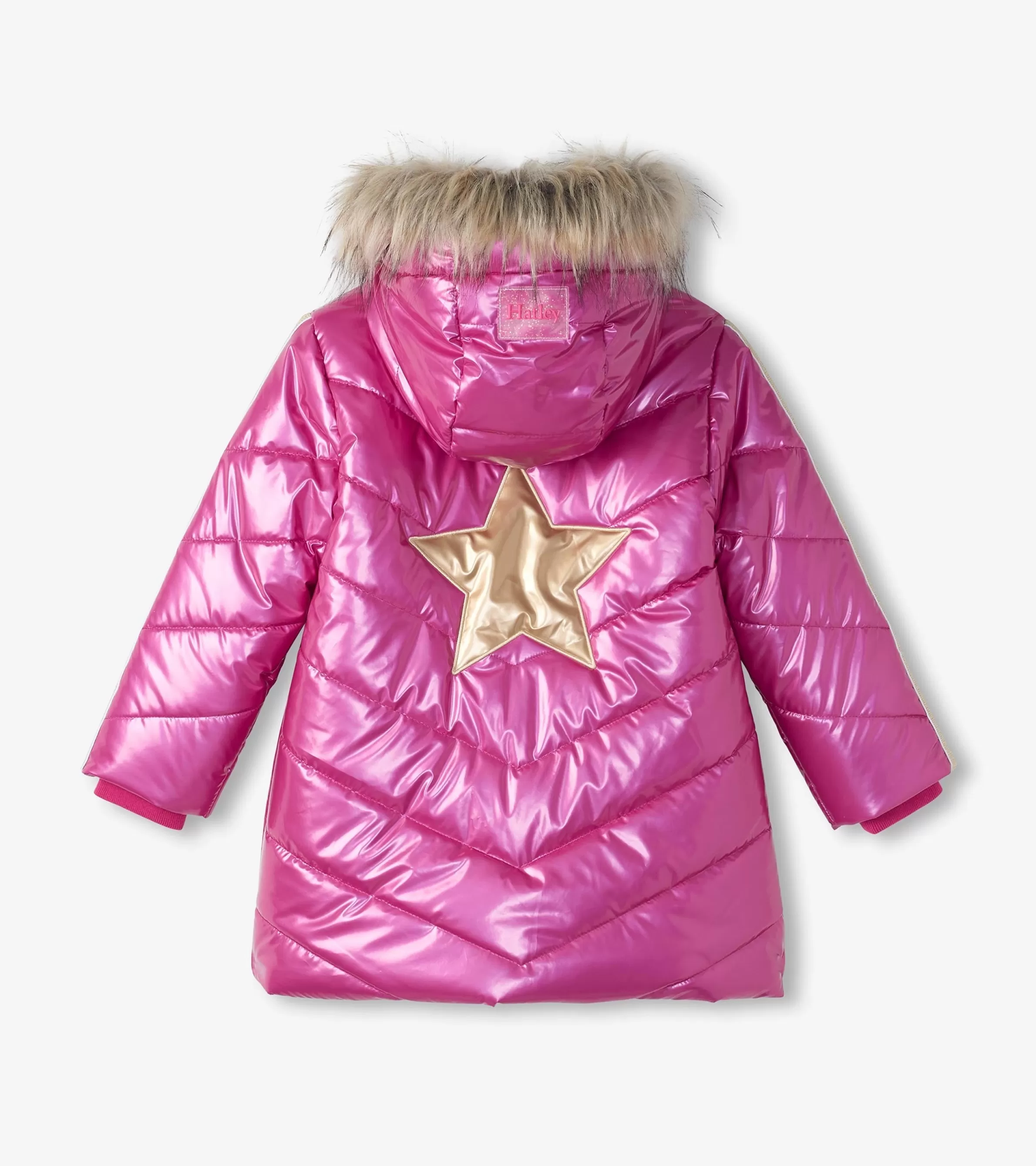 Hatley Outerwear*Girls Fuschia Star Puffer Jacket