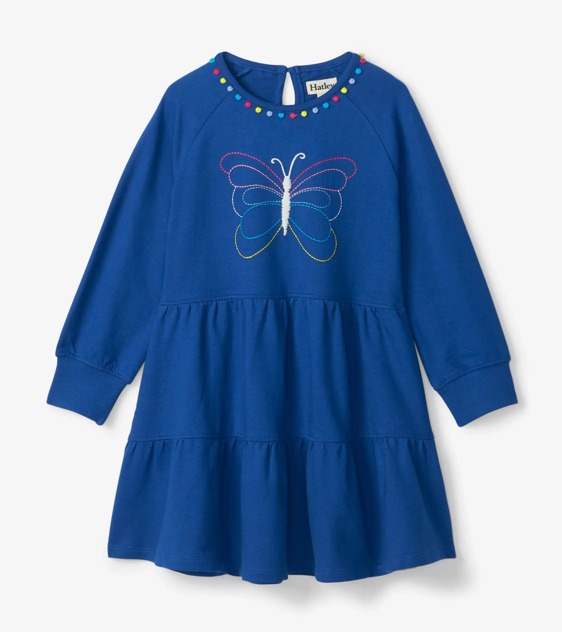 Hatley Dresses*Girls Groovy Butterfly Gathered Tiered Dress