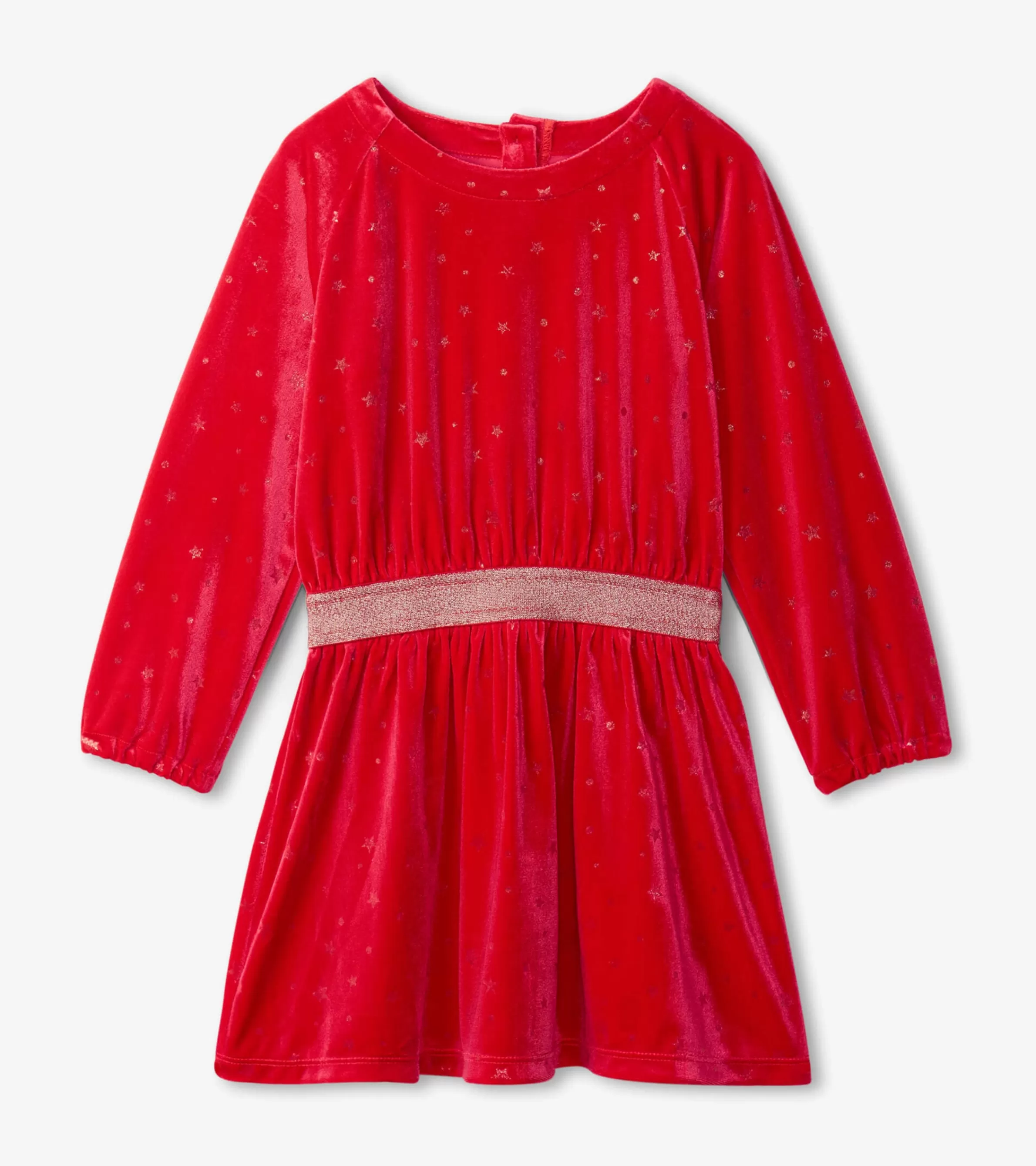 Hatley Dresses*Girls Holiday Stars Crushed Velour Dress