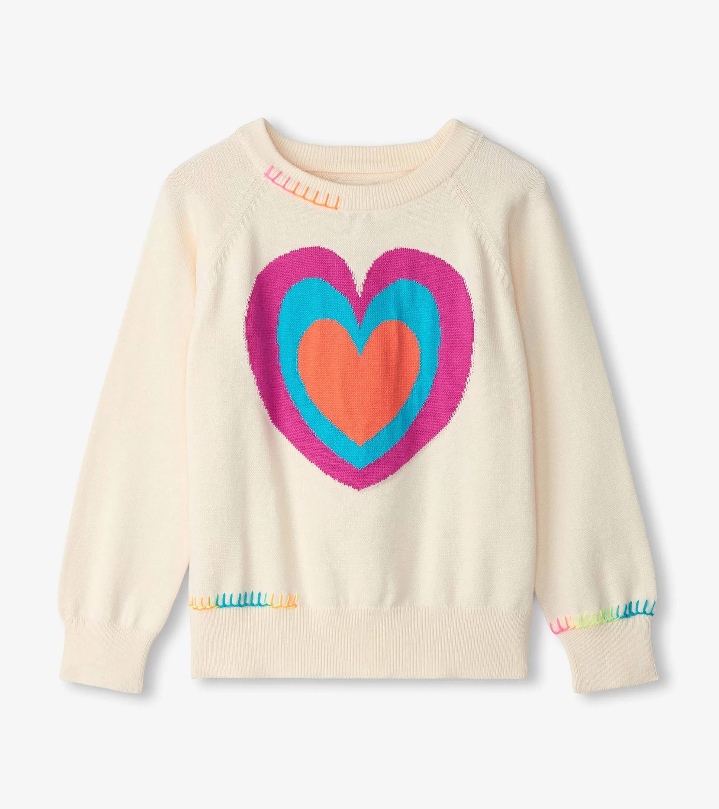 Hatley Sweaters*Girls Layered Hearts Sweater