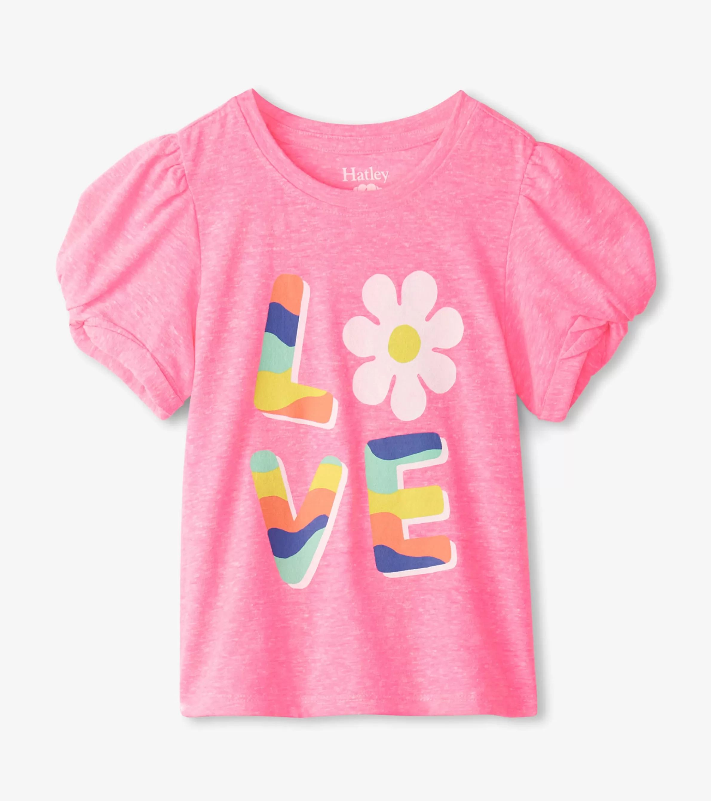 Hatley Tops*Girls Love Twisted Sleeve Tee