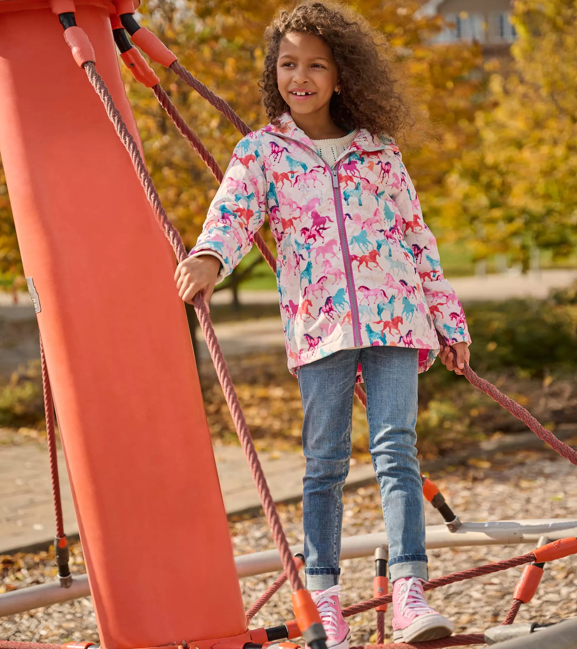 Hatley Rainwear | Rainwear*Girls Magical Horses Zip-Up Lightweight Rain Jacket