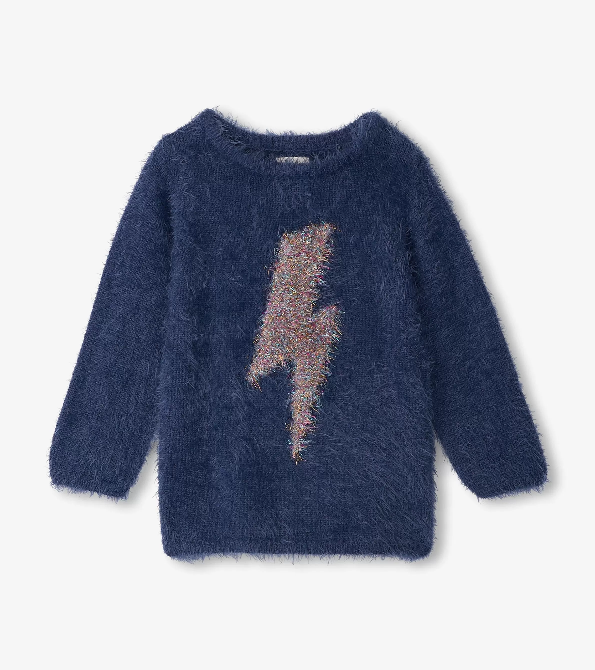 Hatley Sweaters*Girls Metallic Lightning Furry Sweater