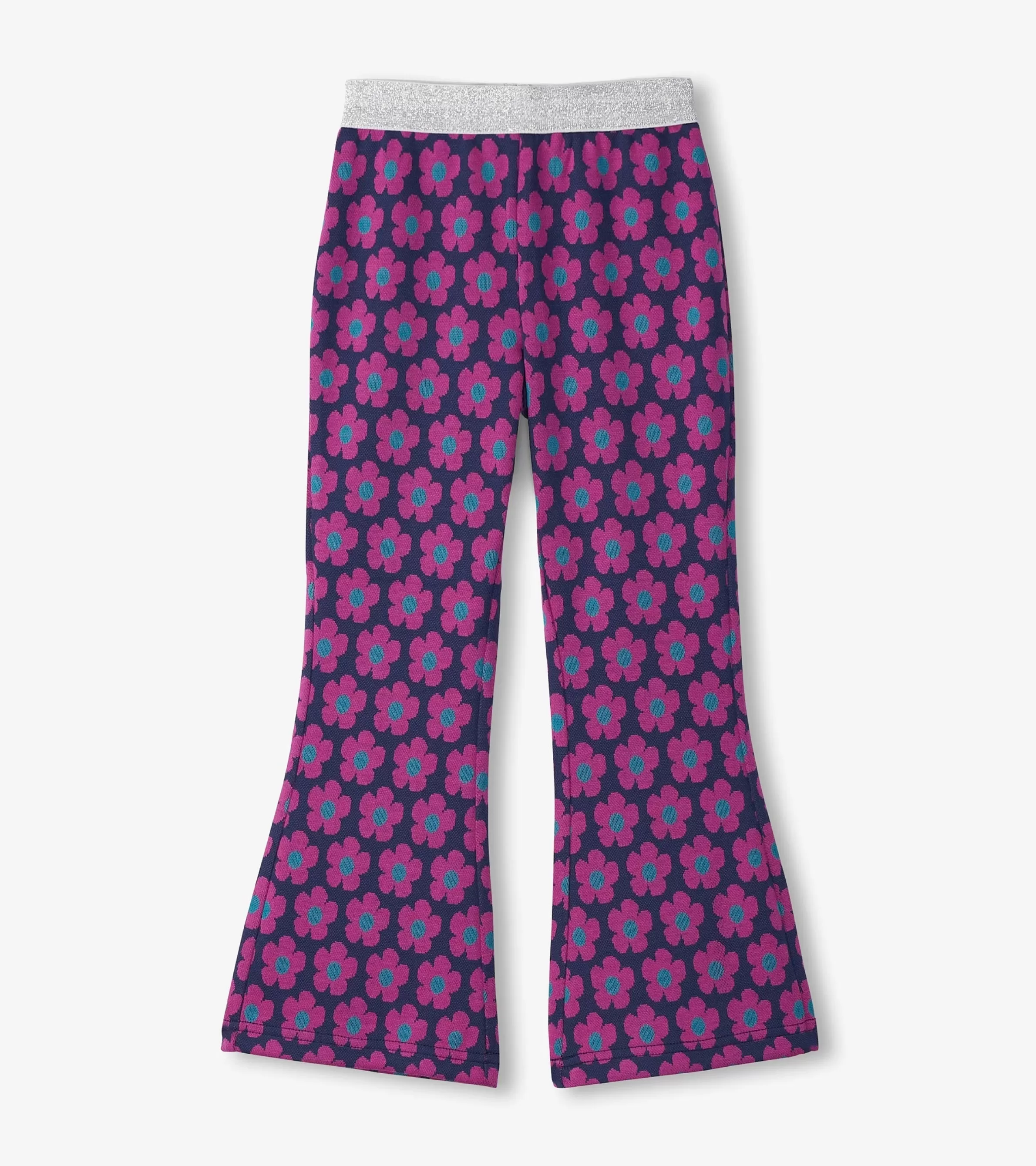 Hatley Bottoms*Girls Mini Flower Fun Waist Flare Pants