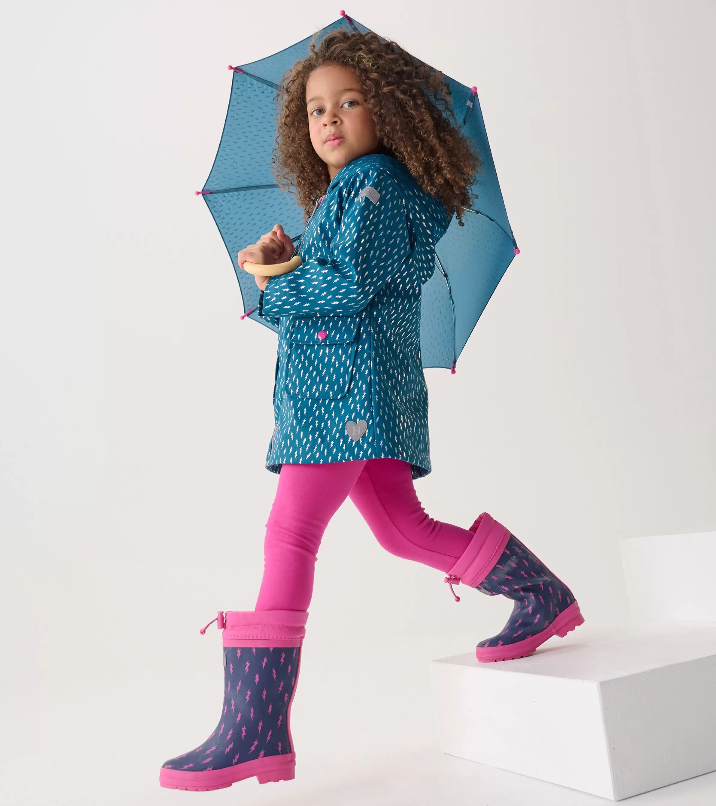 Hatley Rainwear | Rainwear*Girls Mini Lightning Bolts Zip-Up Rain Jacket